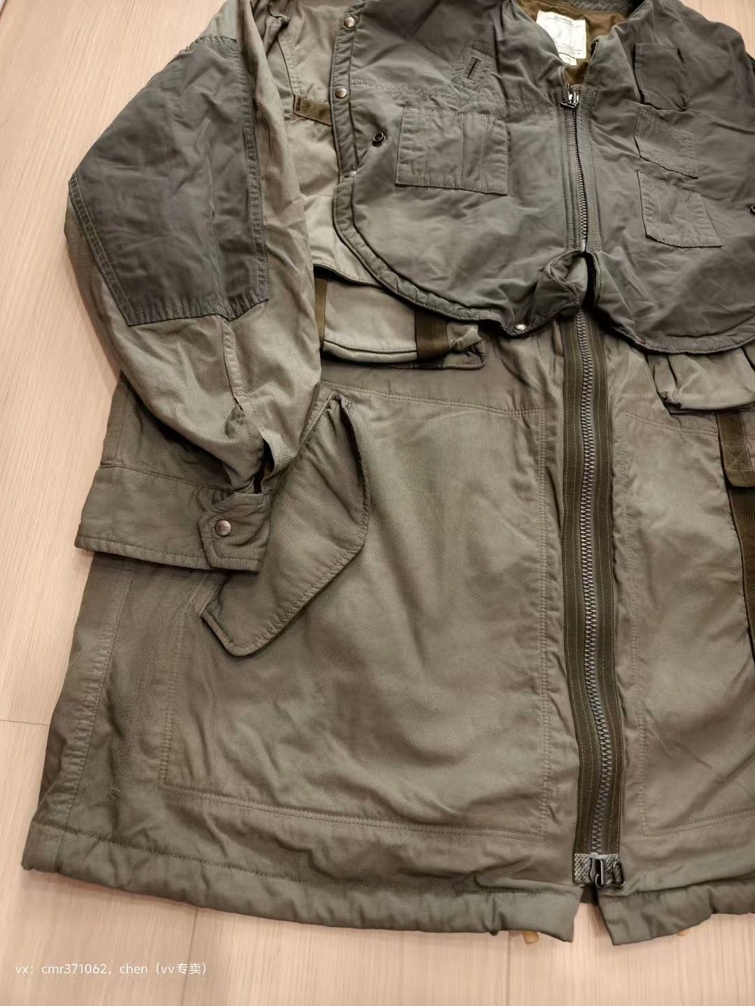 VISVIM 20AW Paratrooper Coat — detail