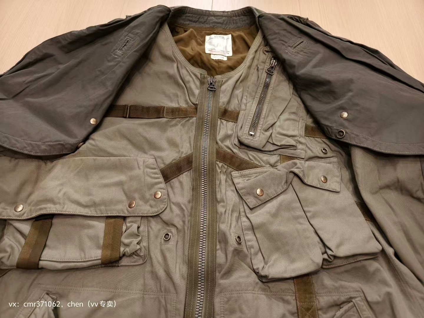 VISVIM 20AW Paratrooper Coat — label