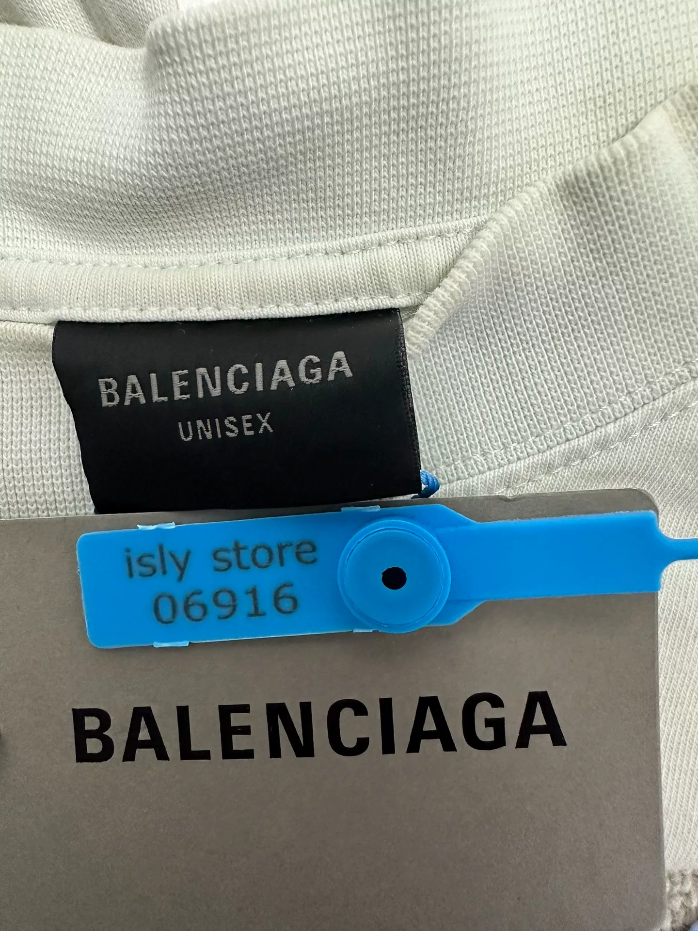 Balenciaga BB Print Distressed Short-Sleeve T-Shirt — back