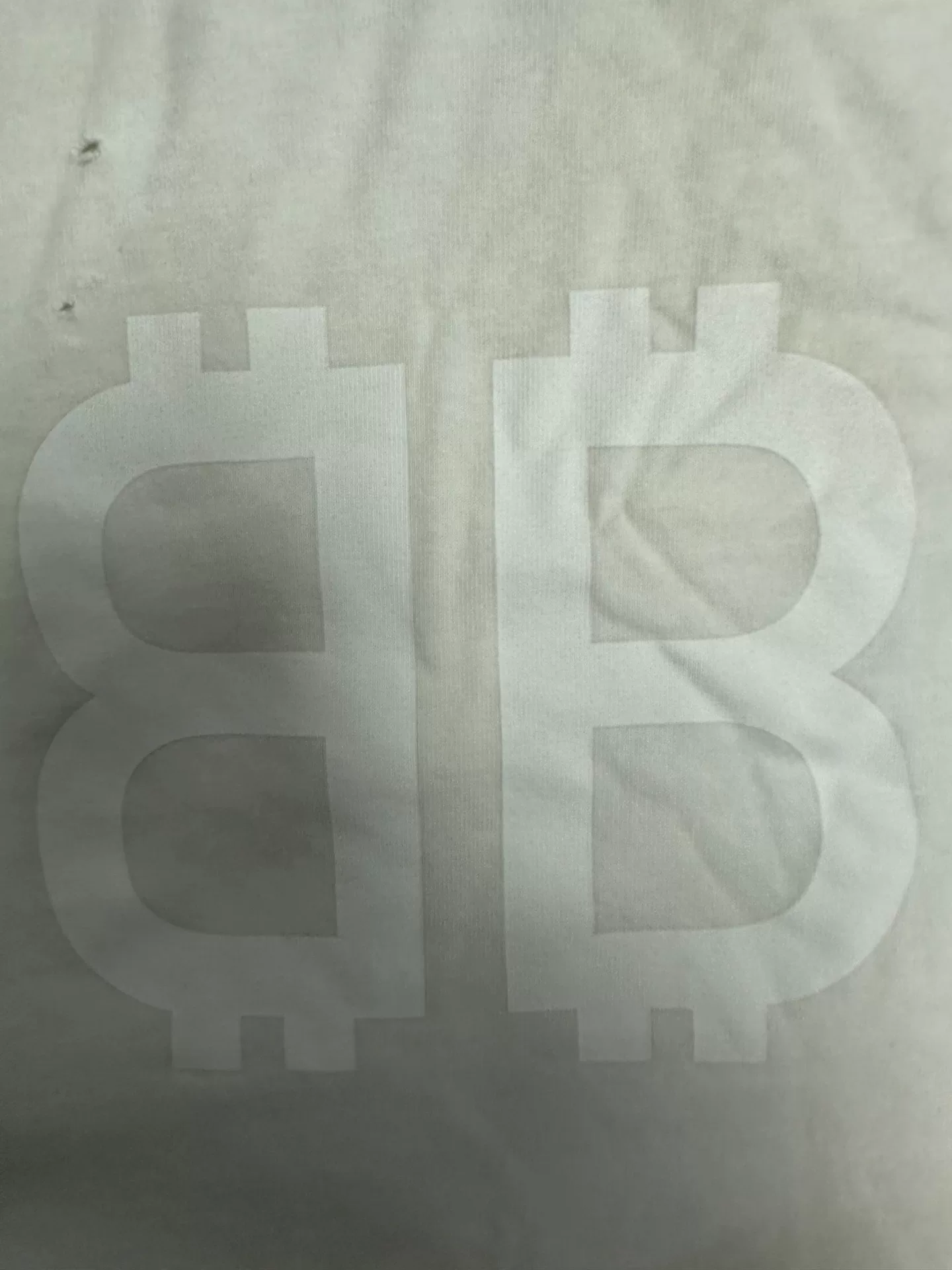 Balenciaga BB Print Distressed Short-Sleeve T-Shirt — detail