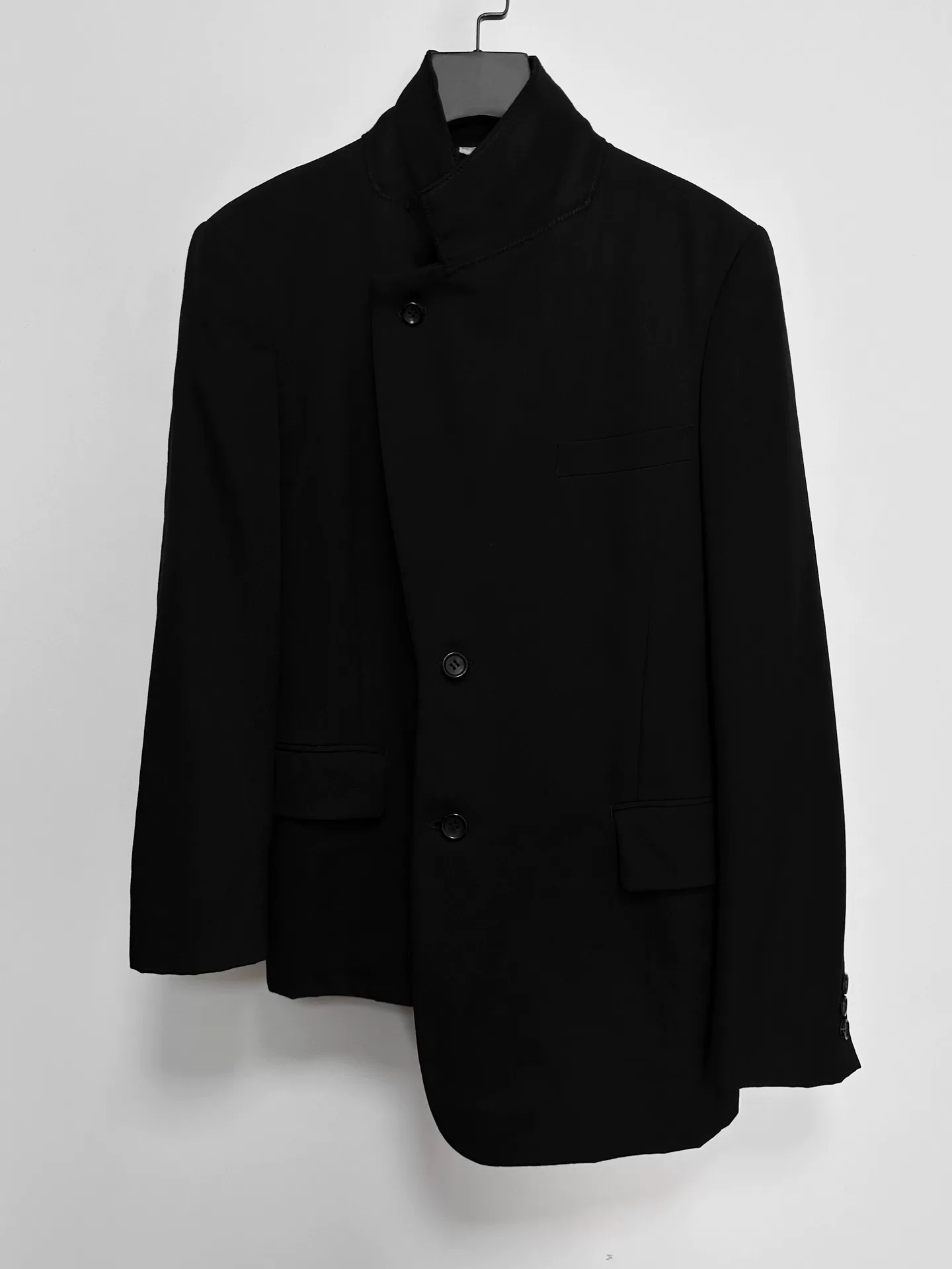 Comme des Garçons 17AW Thin Wool Coat — detail
