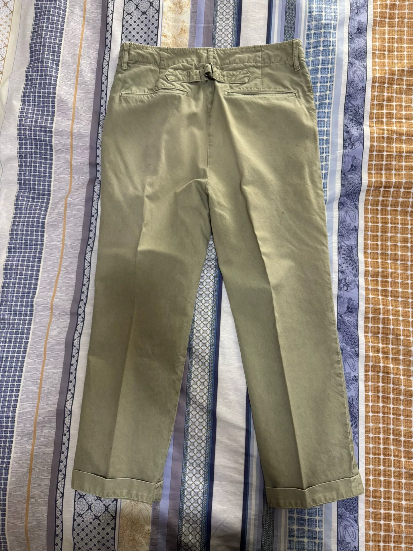 VISVIM DMGD Distressed Cropped Chino Pants — front