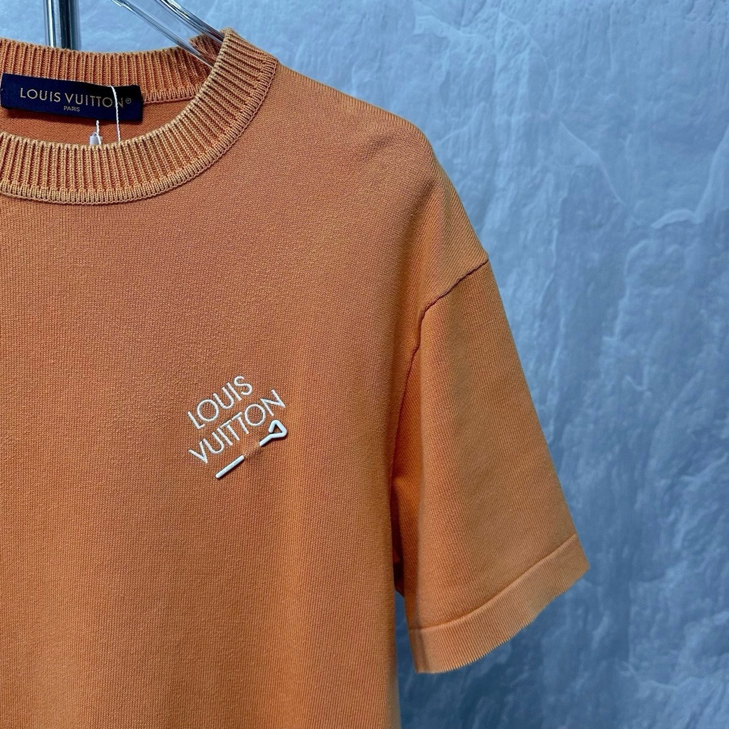 Louis Vuitton Pin Letter Embroidery Short Sleeve — detail