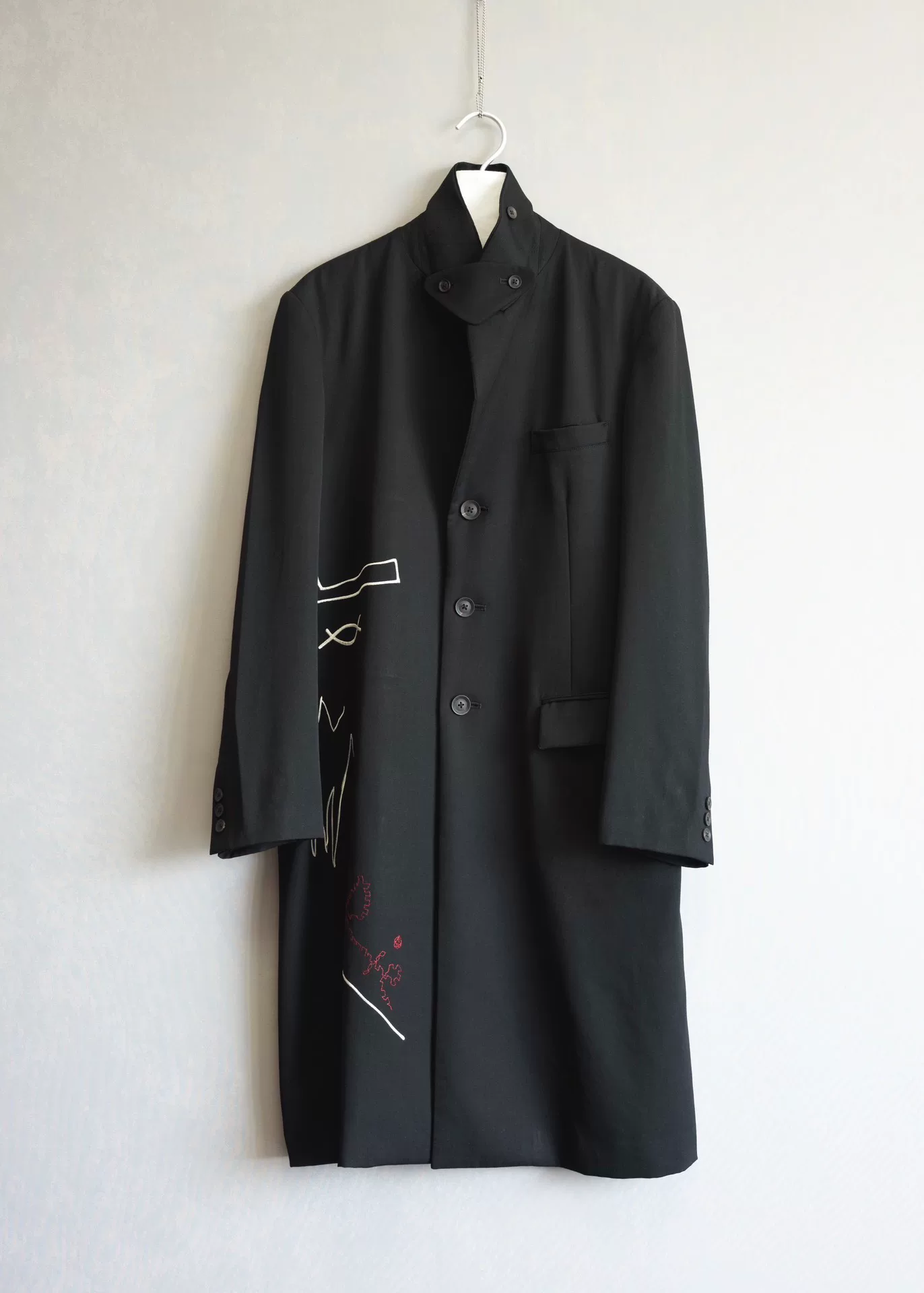 Yohji Yamamoto 22SS Rie Pattern Dr.JKT Coat — front