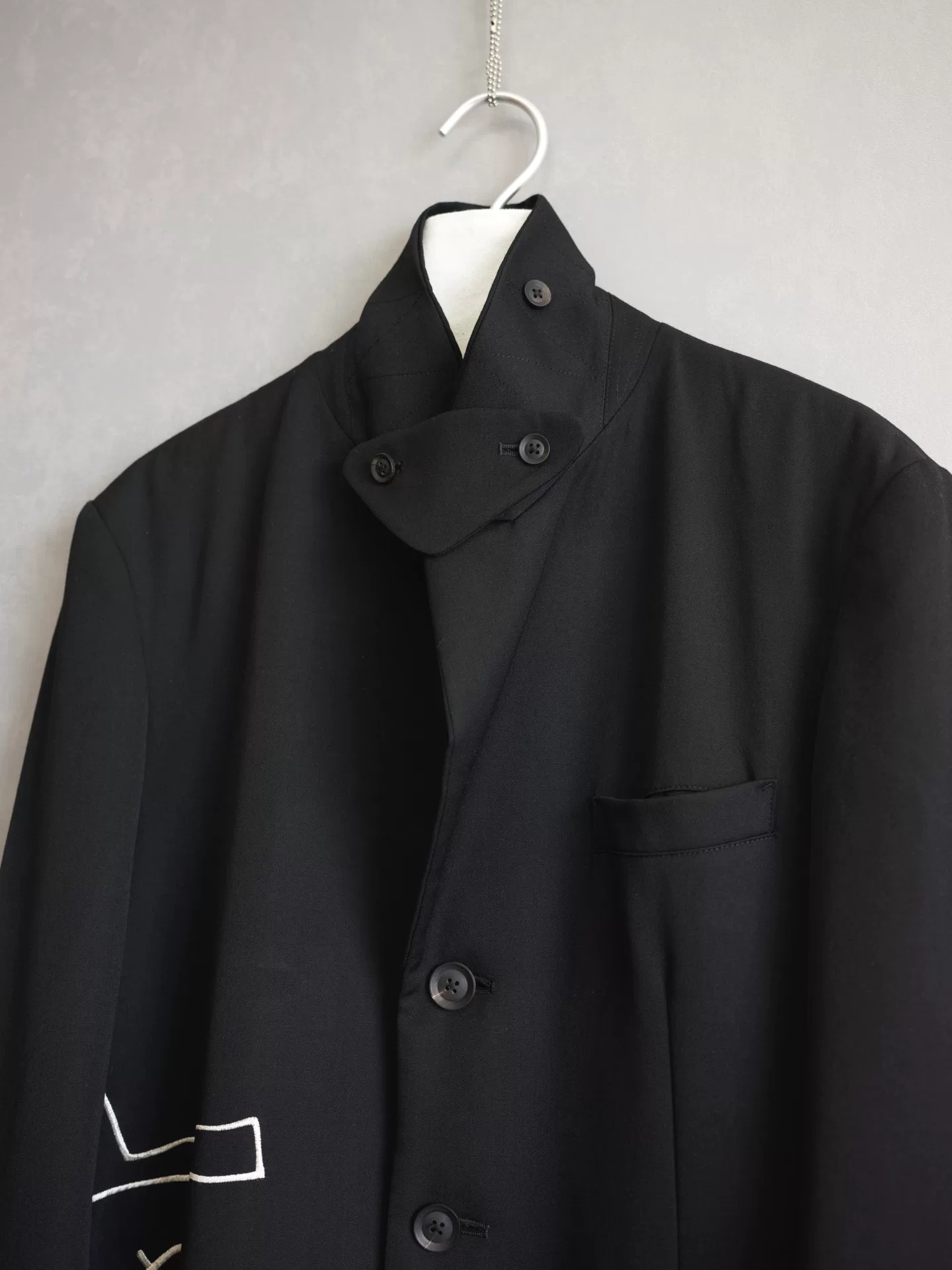 Yohji Yamamoto 22SS Rie Pattern Dr.JKT Coat — label
