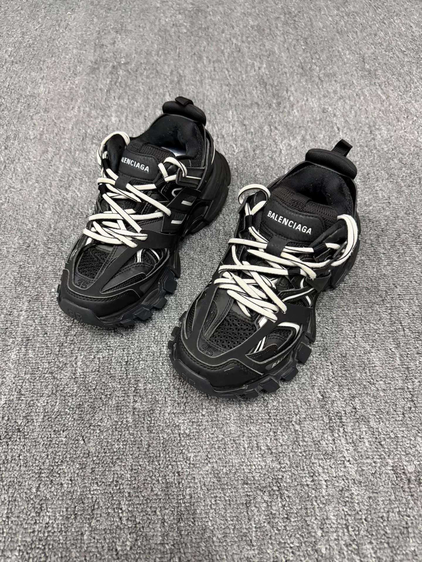 Balenciaga Track Black White Dad Shoes
