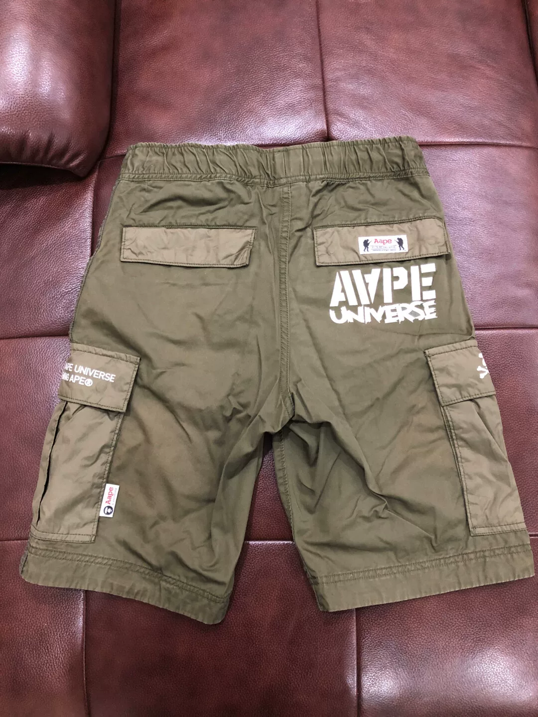 Aape Men's Logo Cargo Shorts — front