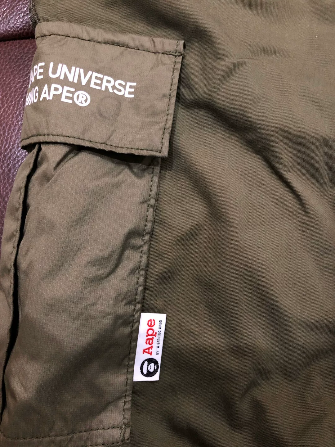 Aape Men's Logo Cargo Shorts — detail