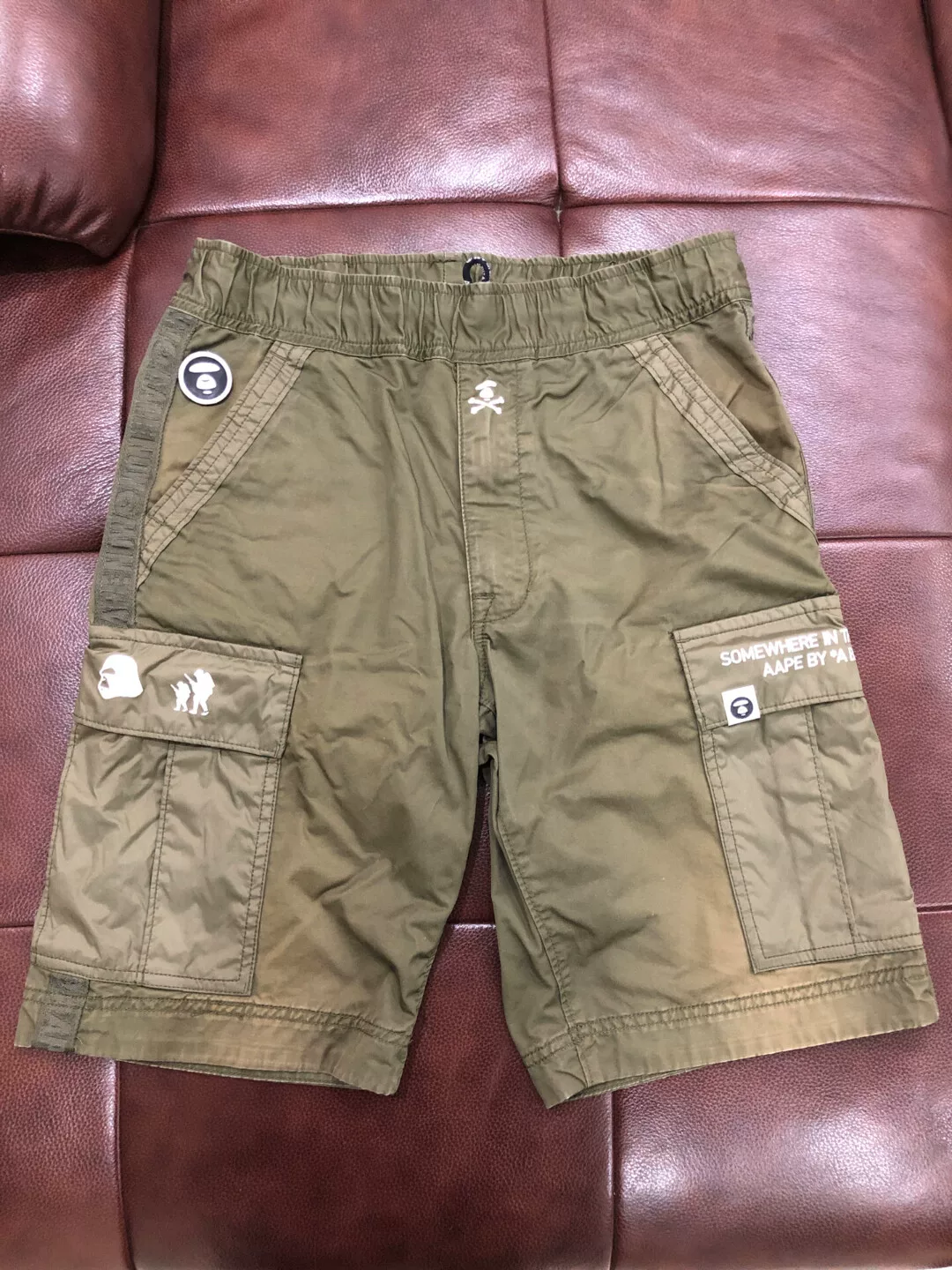 Aape Men's Logo Cargo Shorts