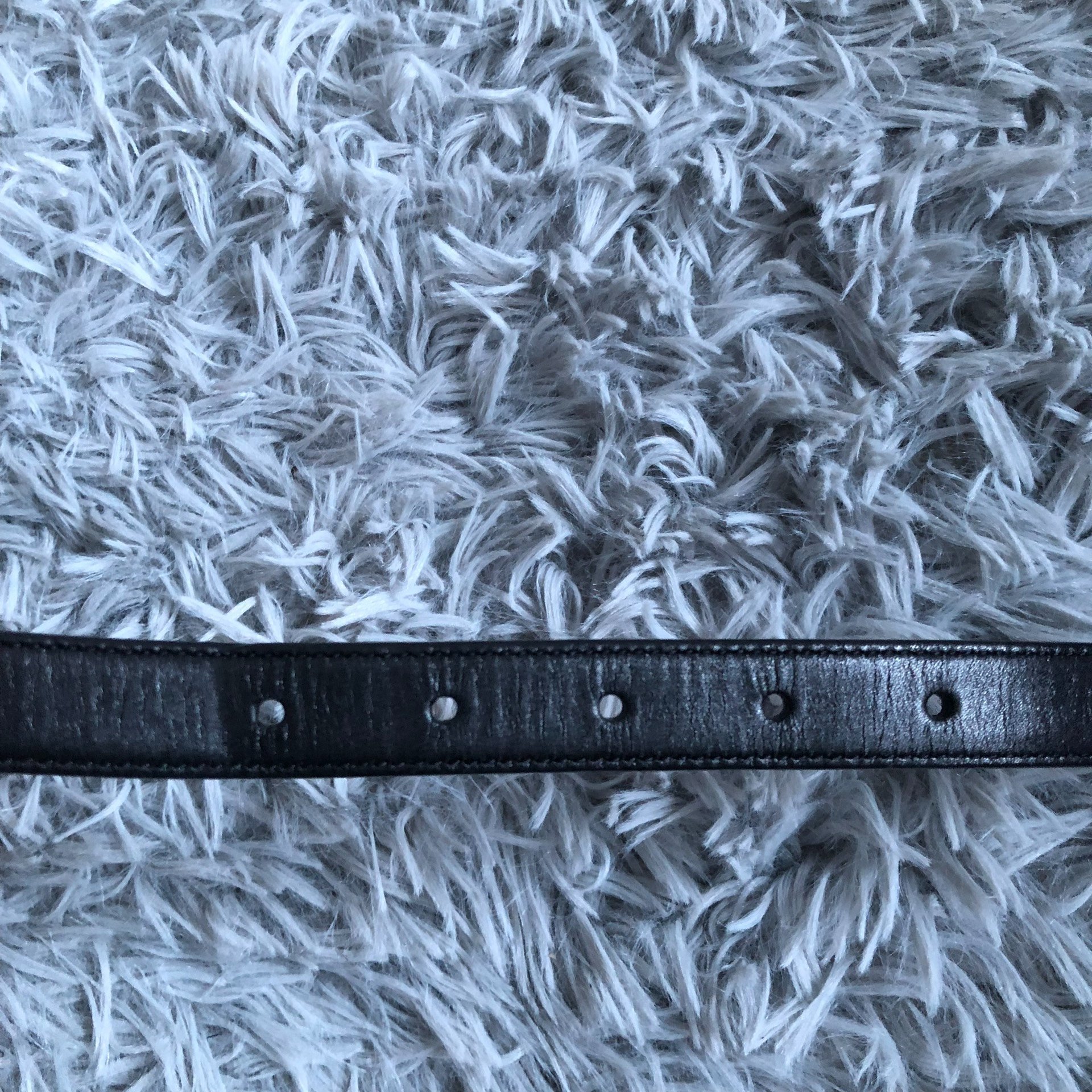 Saint Laurent SLP Engraved Belt — front