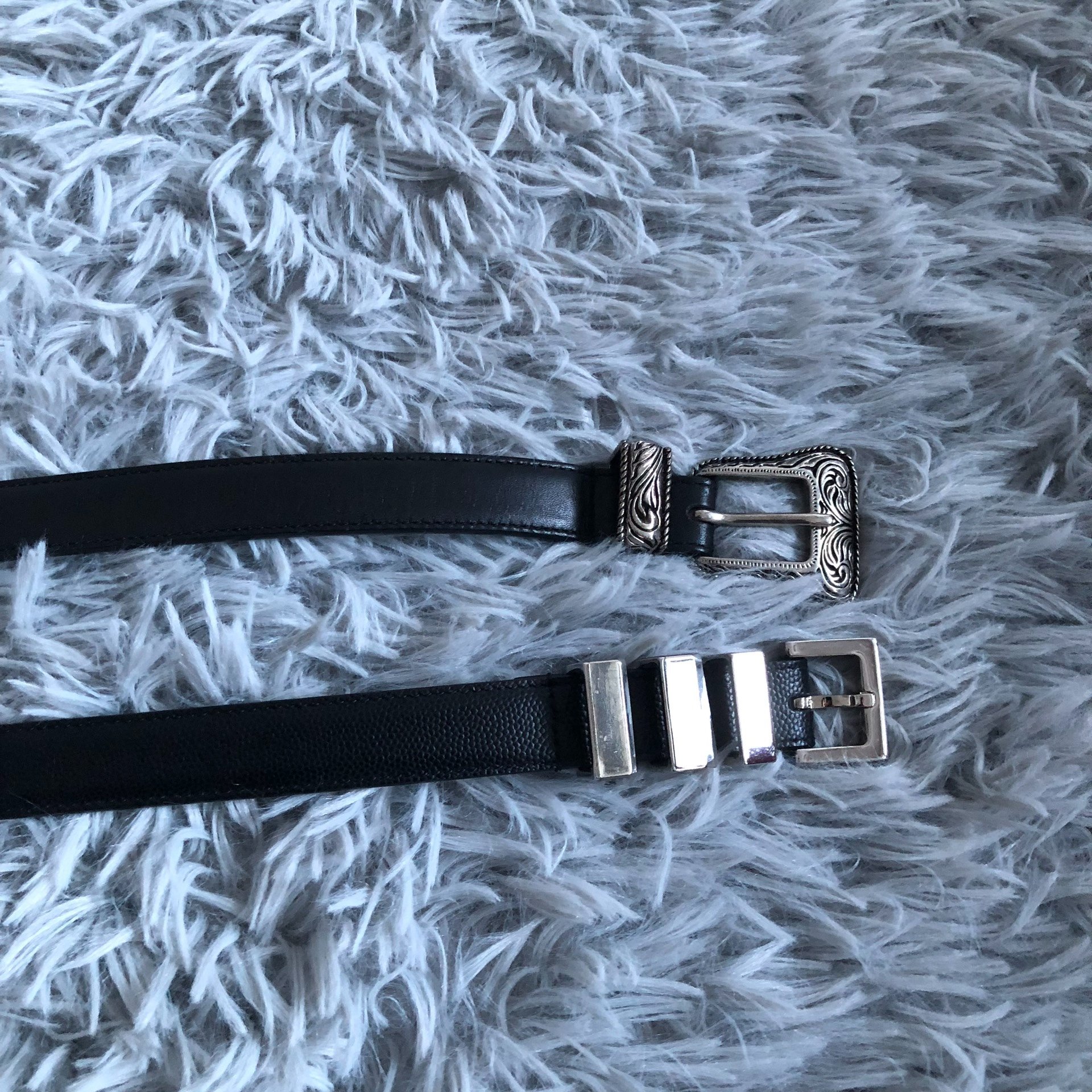 Saint Laurent SLP Engraved Belt