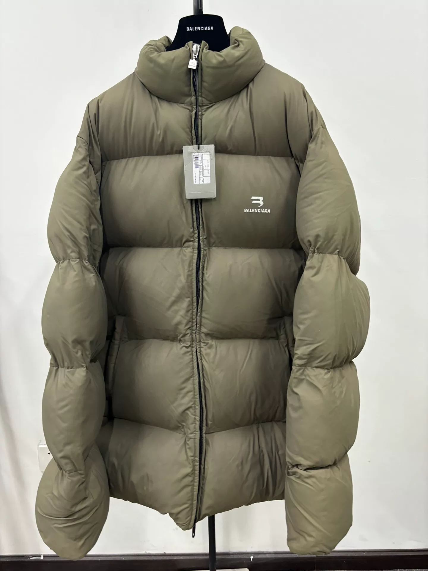 Balenciaga Olive Green Puffer Jacket