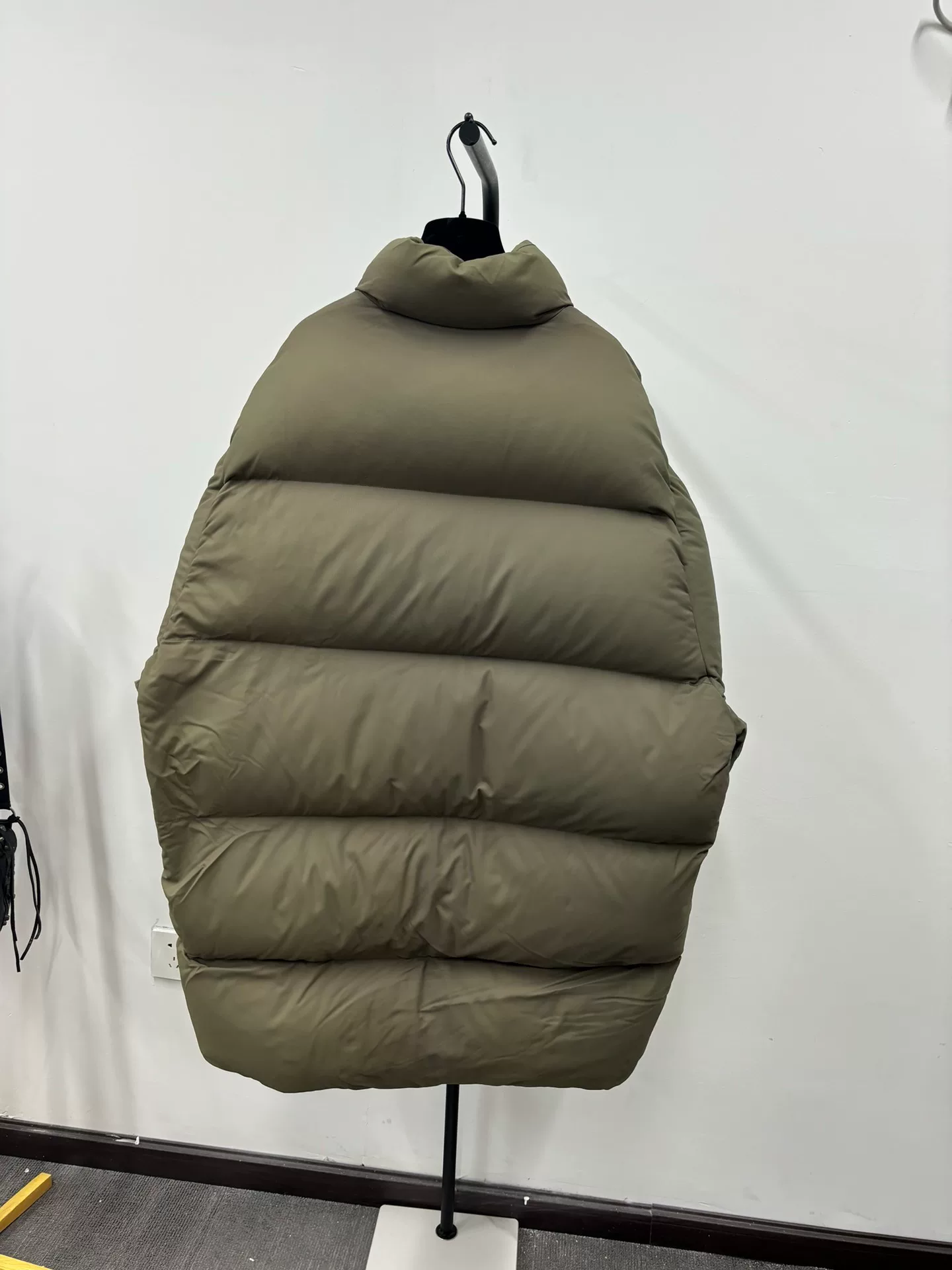 Balenciaga Olive Green Puffer Jacket — front