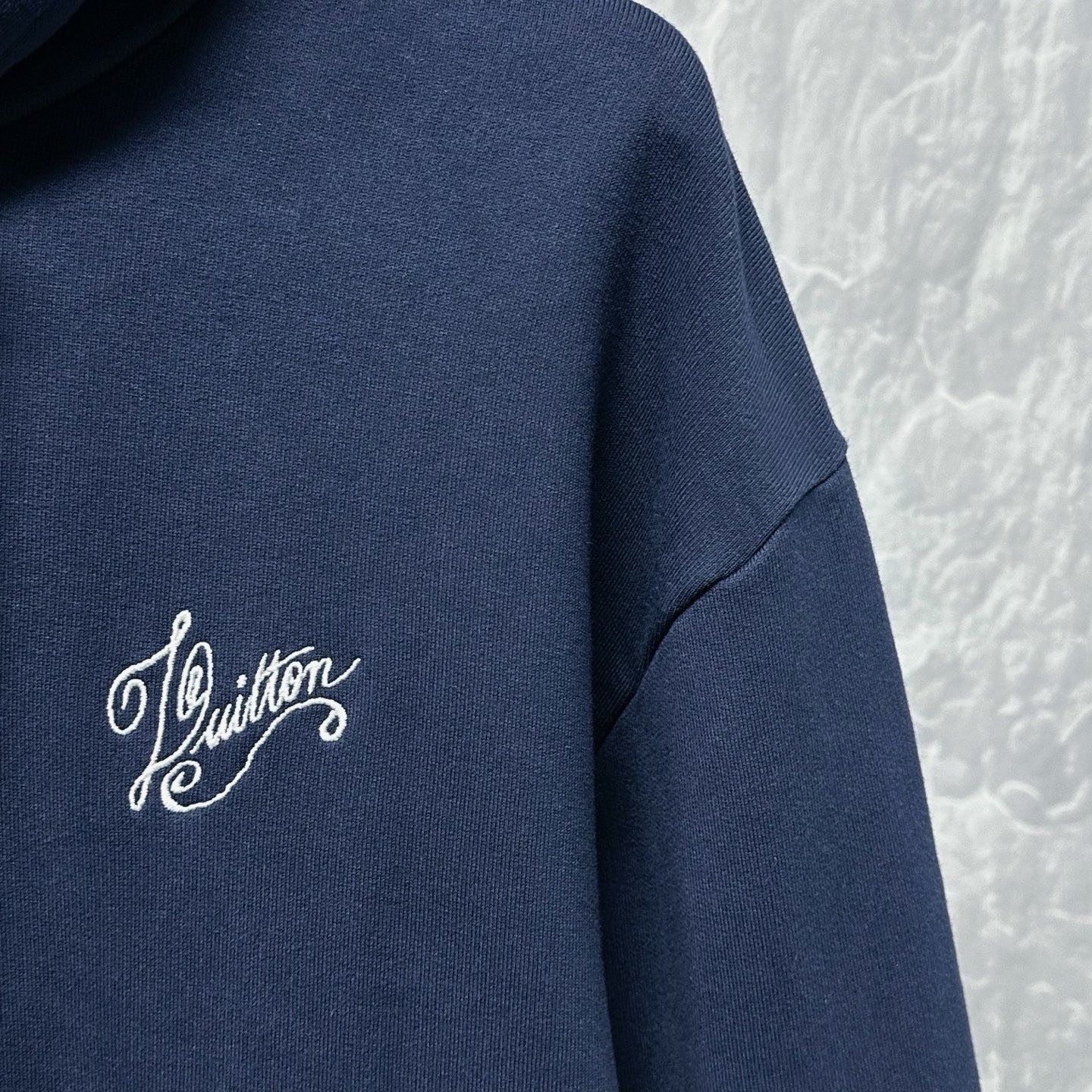 Louis Vuitton FW24 Logo Embroidered Hoodie — detail