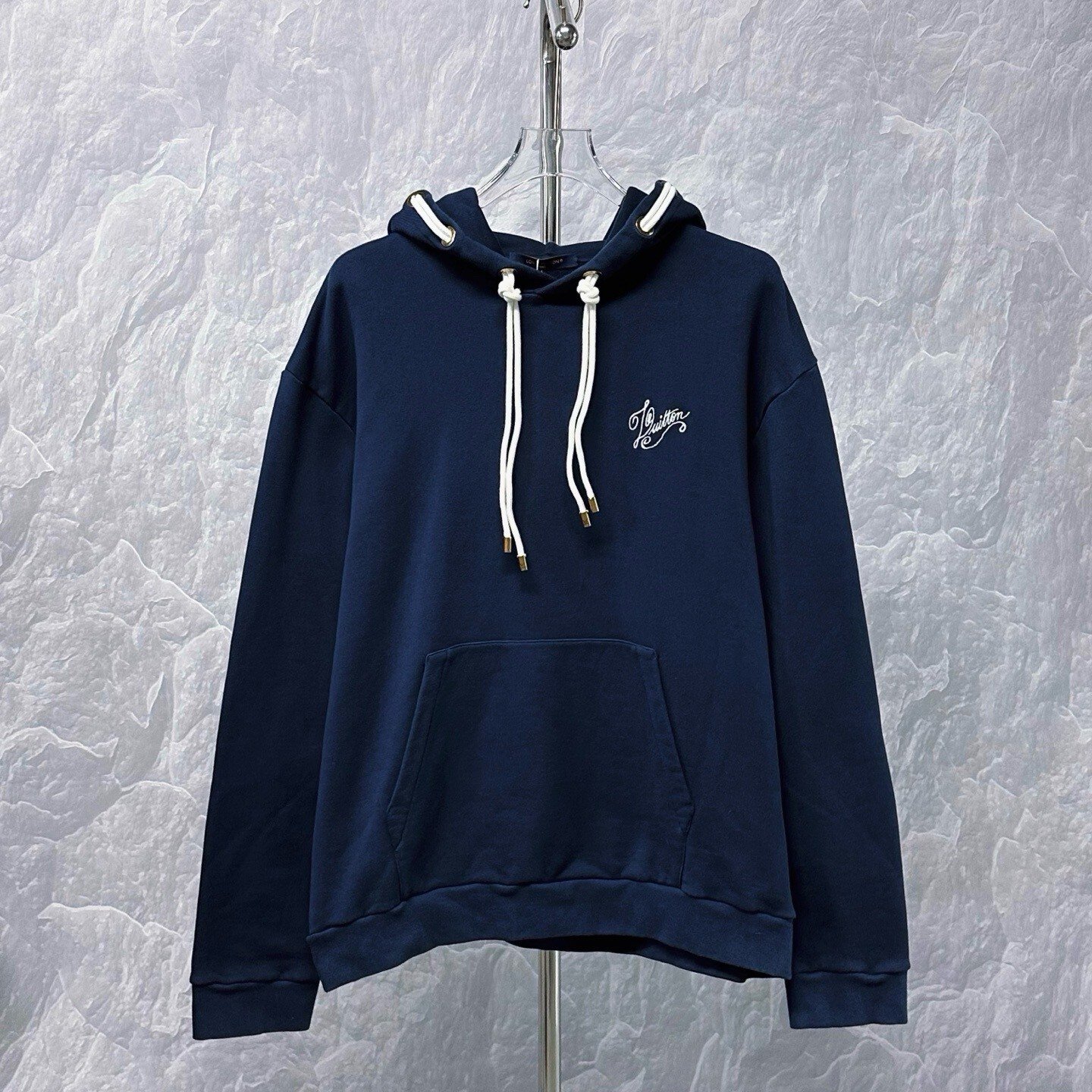 Louis Vuitton FW24 Logo Embroidered Hoodie