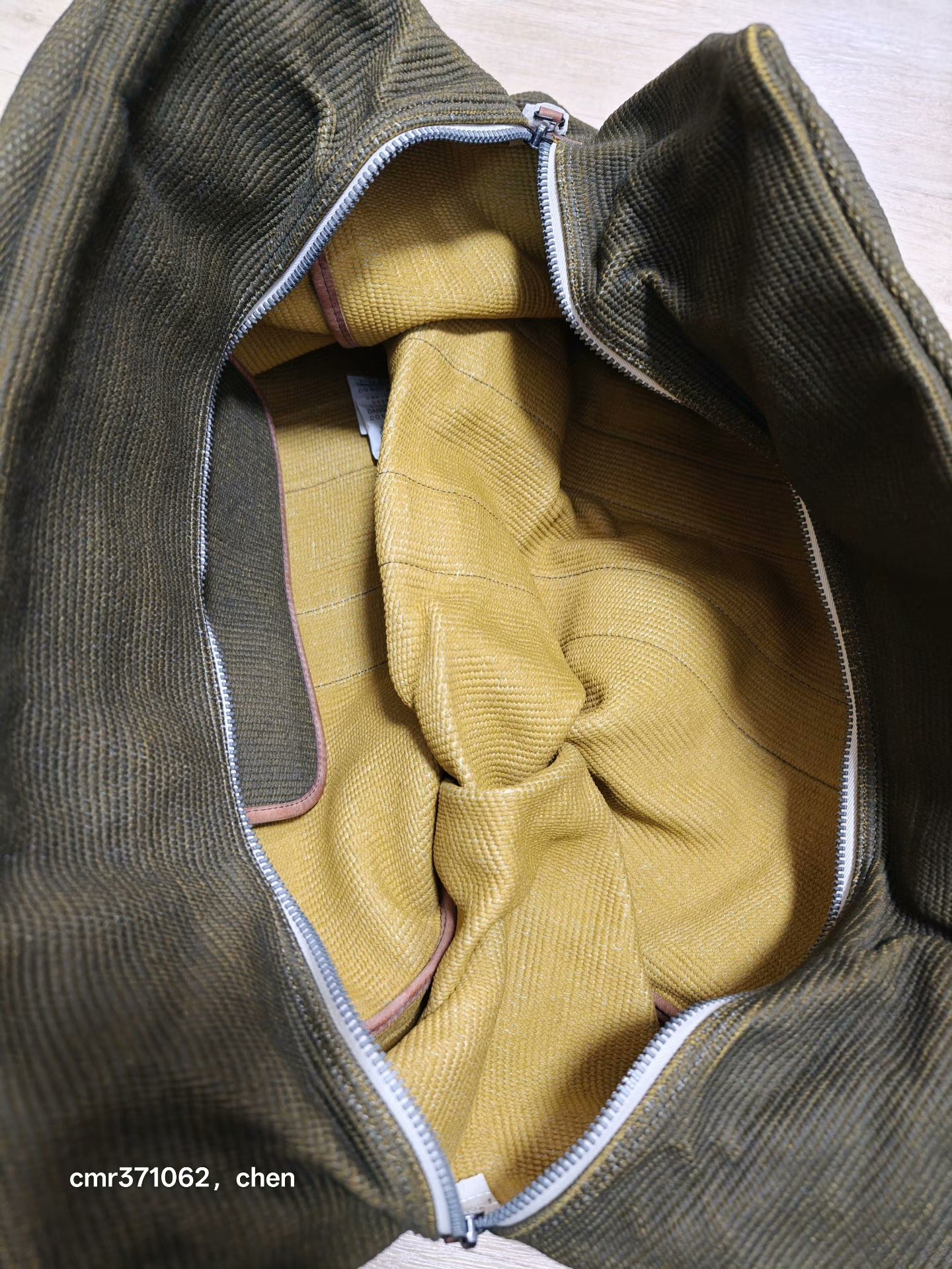 visvim 18ss dogi canvas plura bag — label