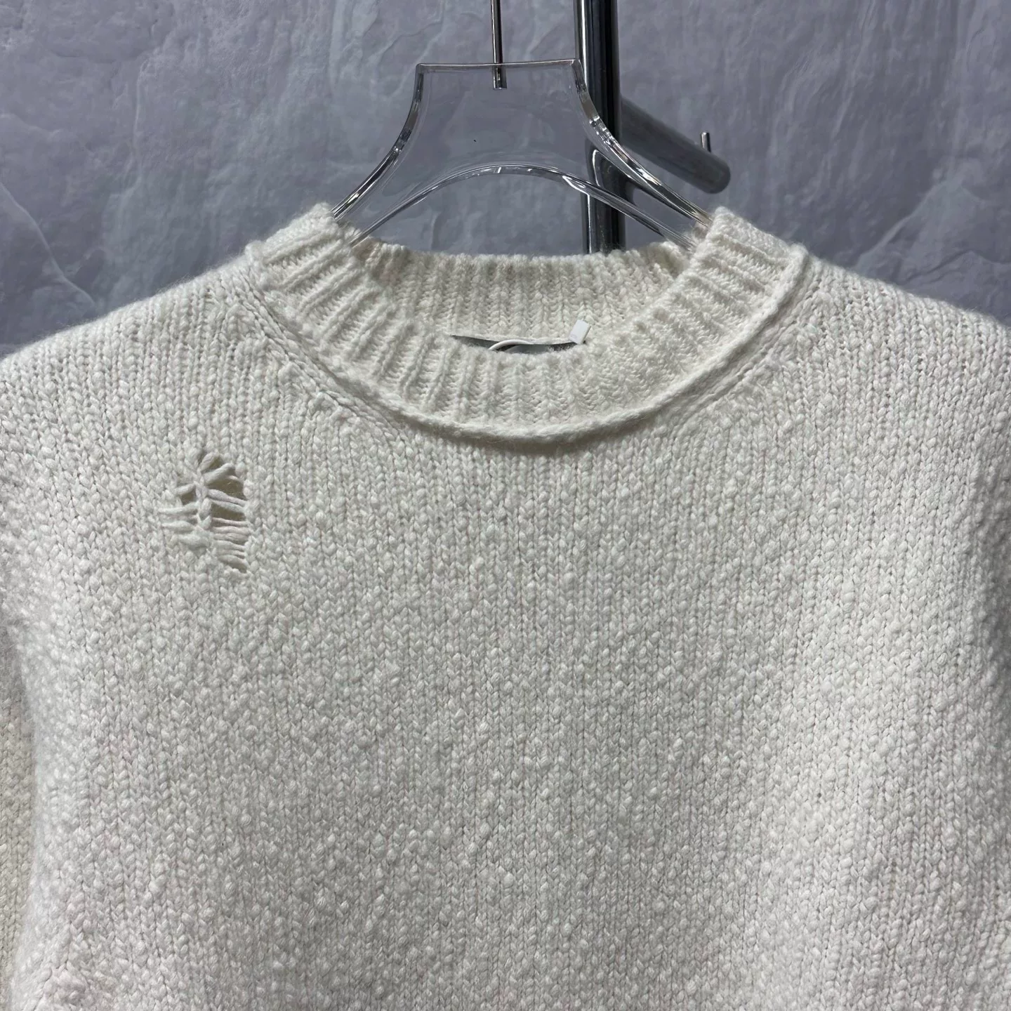 Dior SS24 Dinosaur Knit Distressed Sweater — back