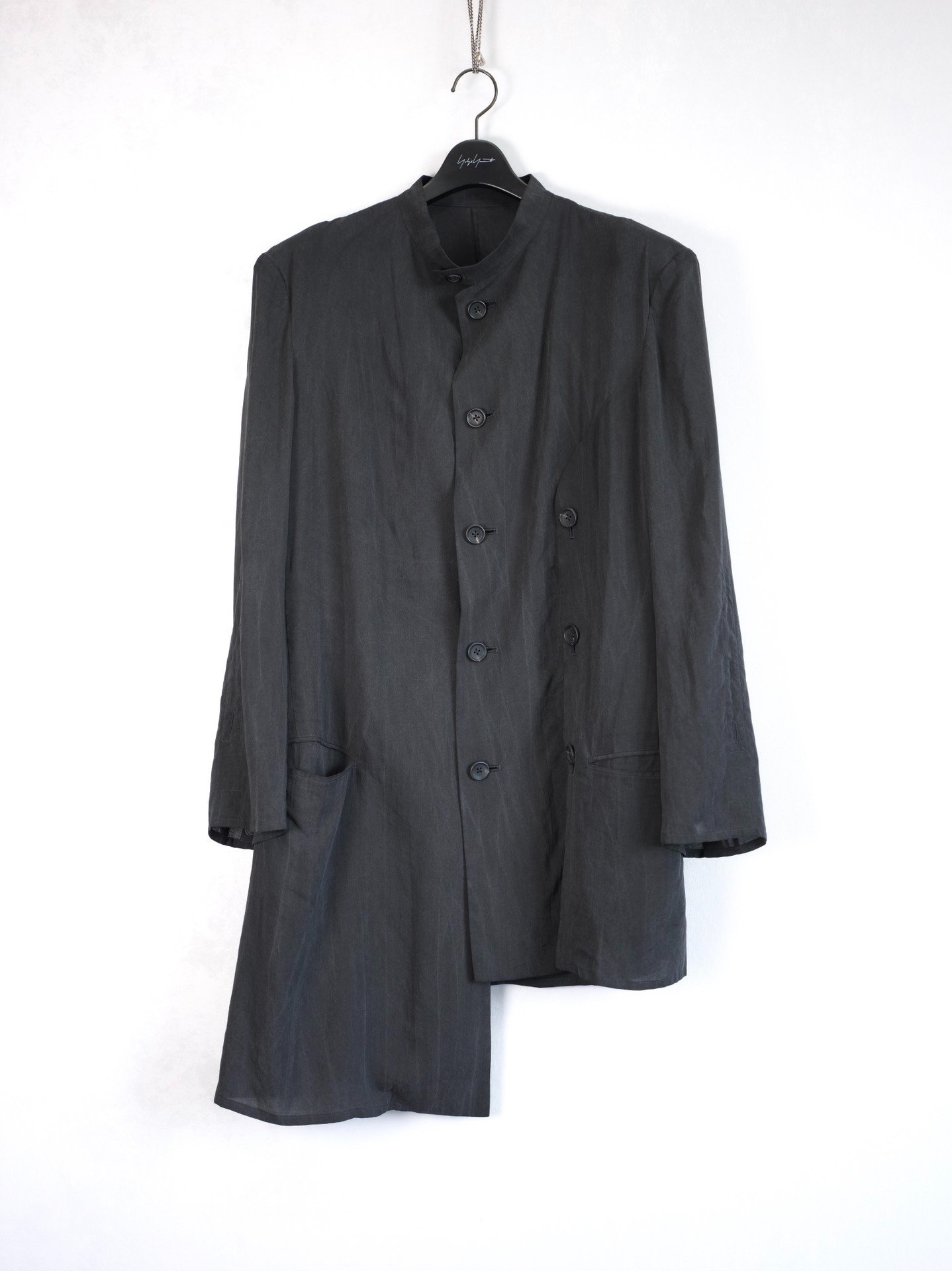 Yohji Yamamoto 25SS Asymmetric Long Coat