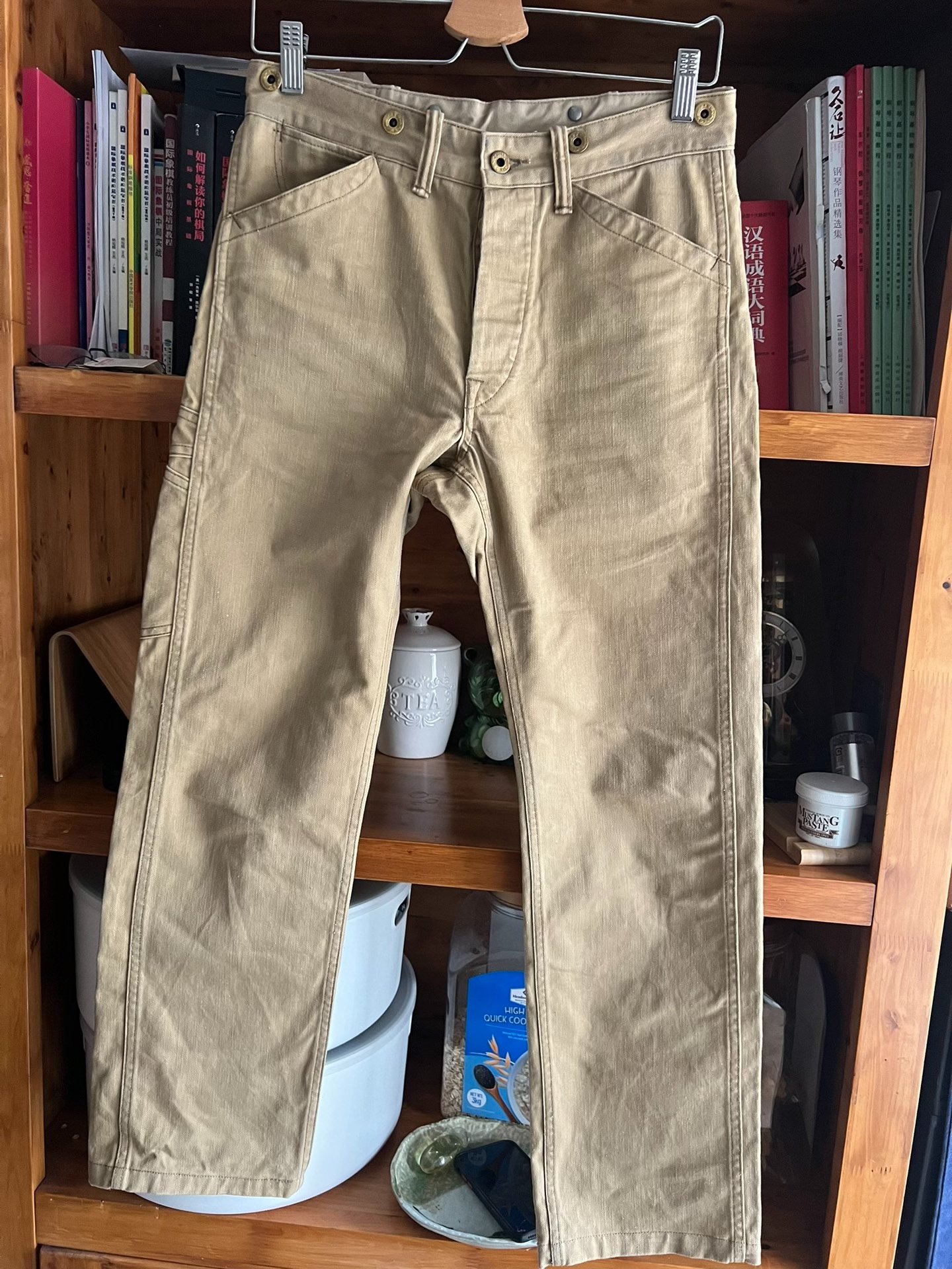 RRL Double RL Waist Overalls — detail