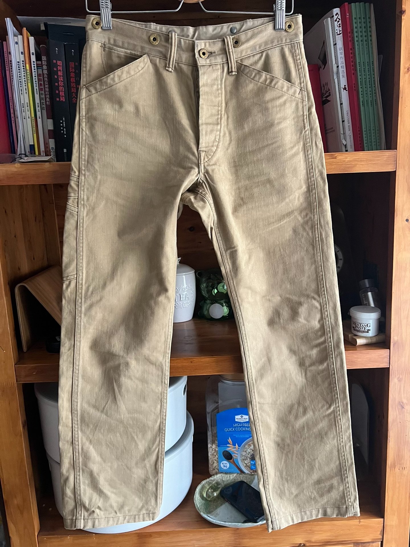 RRL Double RL Waist Overalls — front