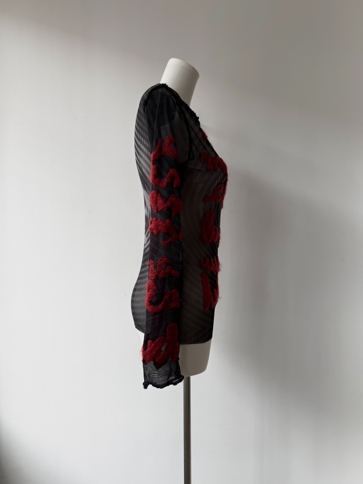 Jean Paul Gaultier Cursive Mesh Top — back