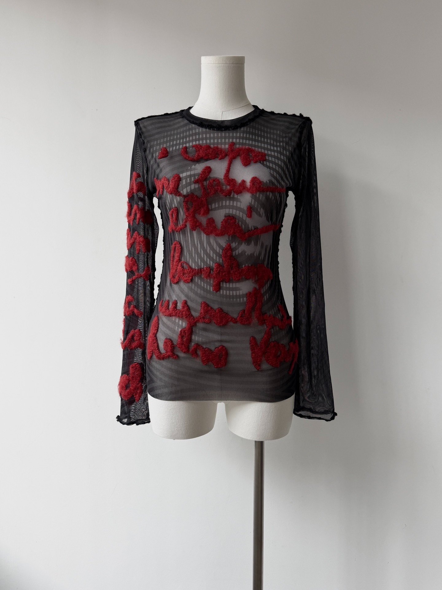 Jean Paul Gaultier Cursive Mesh Top
