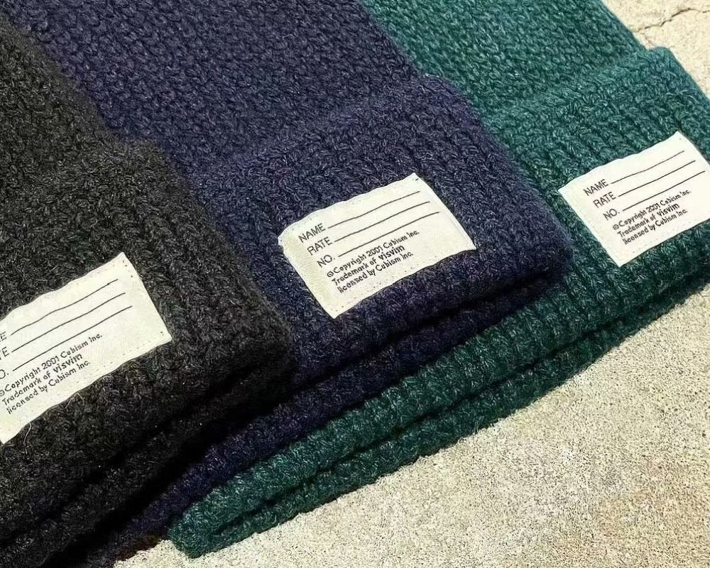 VISVIM 23AW KNIT BEANIE — label