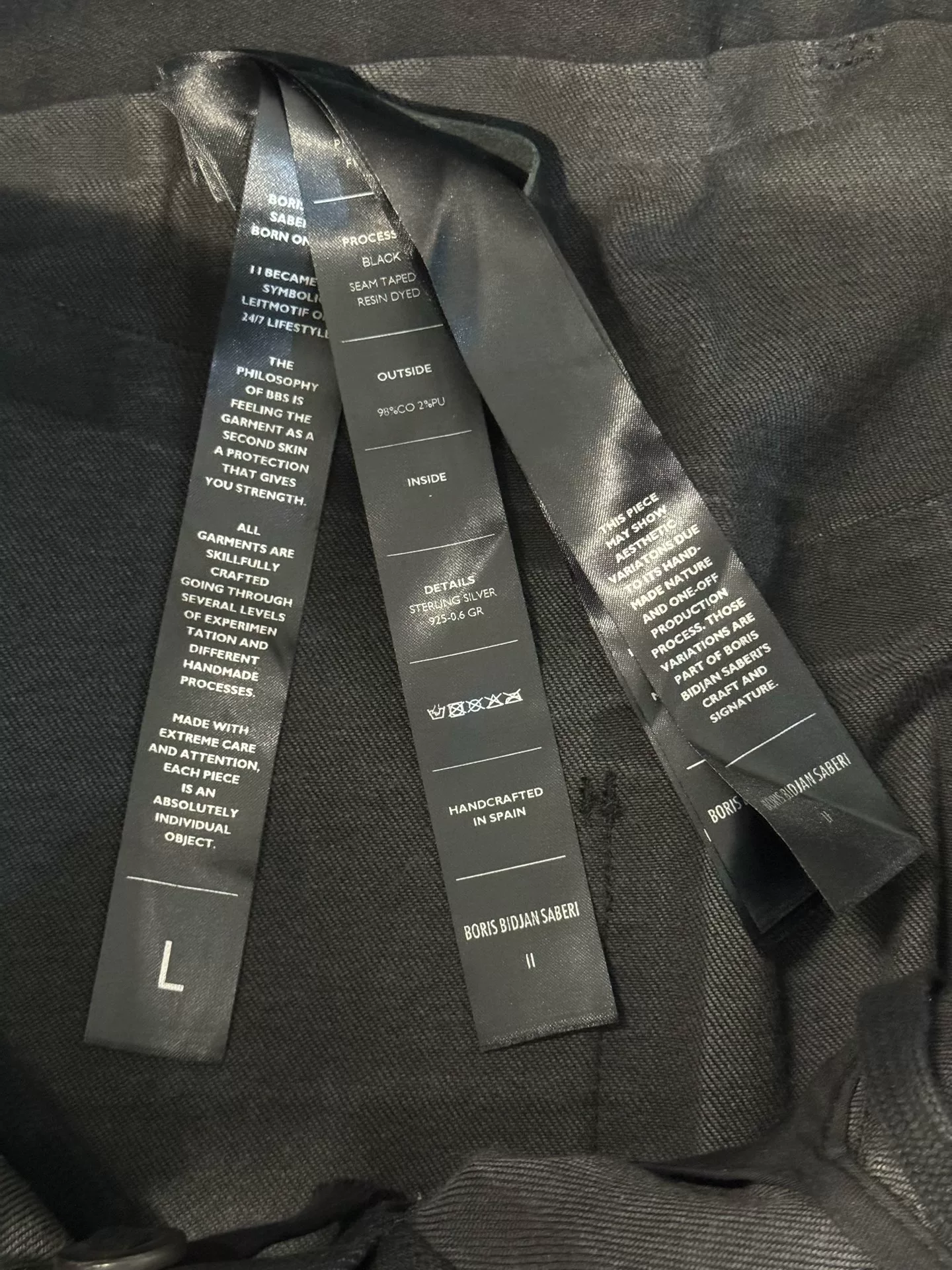 Boris Bidjan Saberi P14 Long Pants — detail