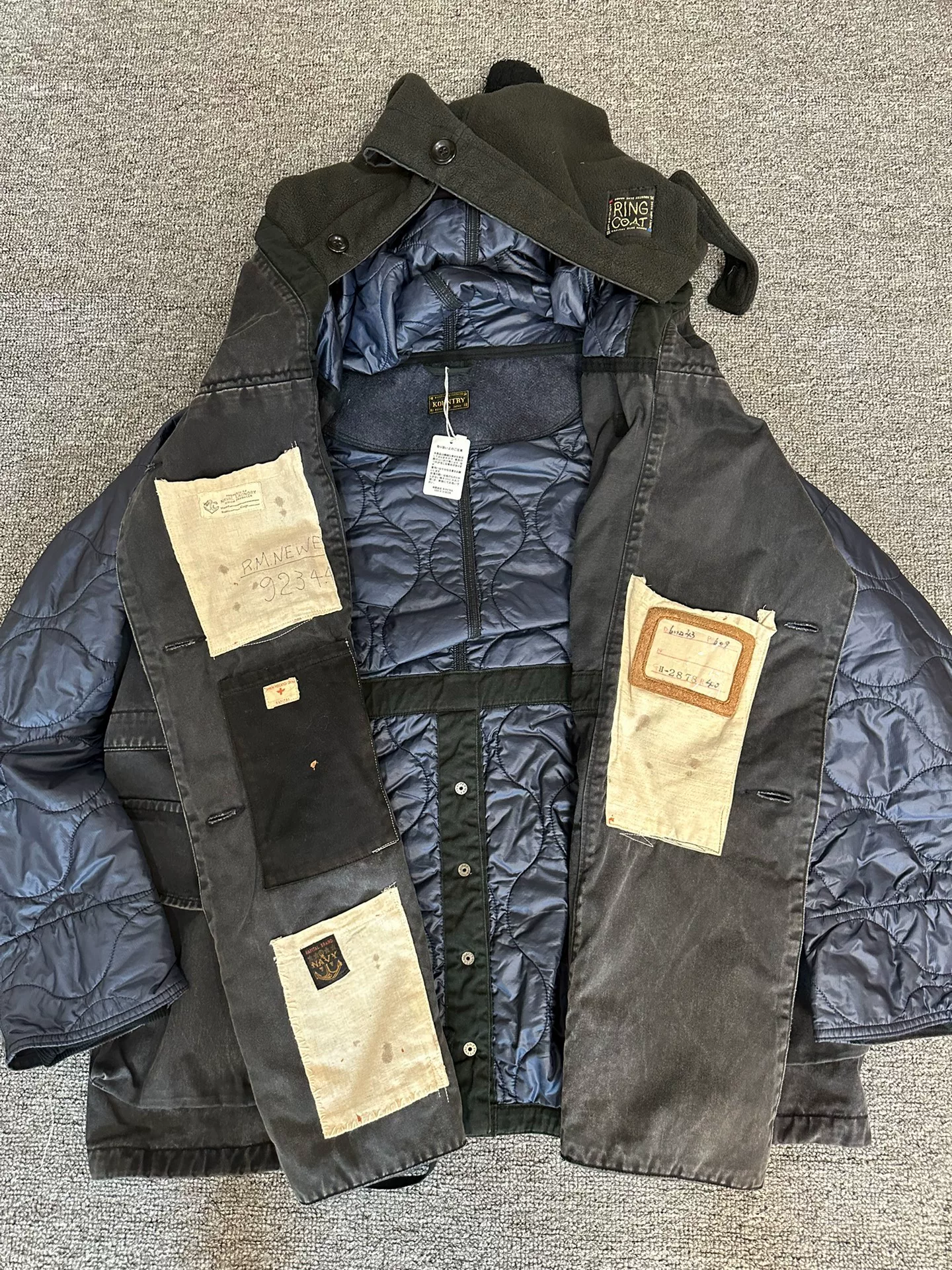 Kapital Ring Coat Padded Jacket — detail