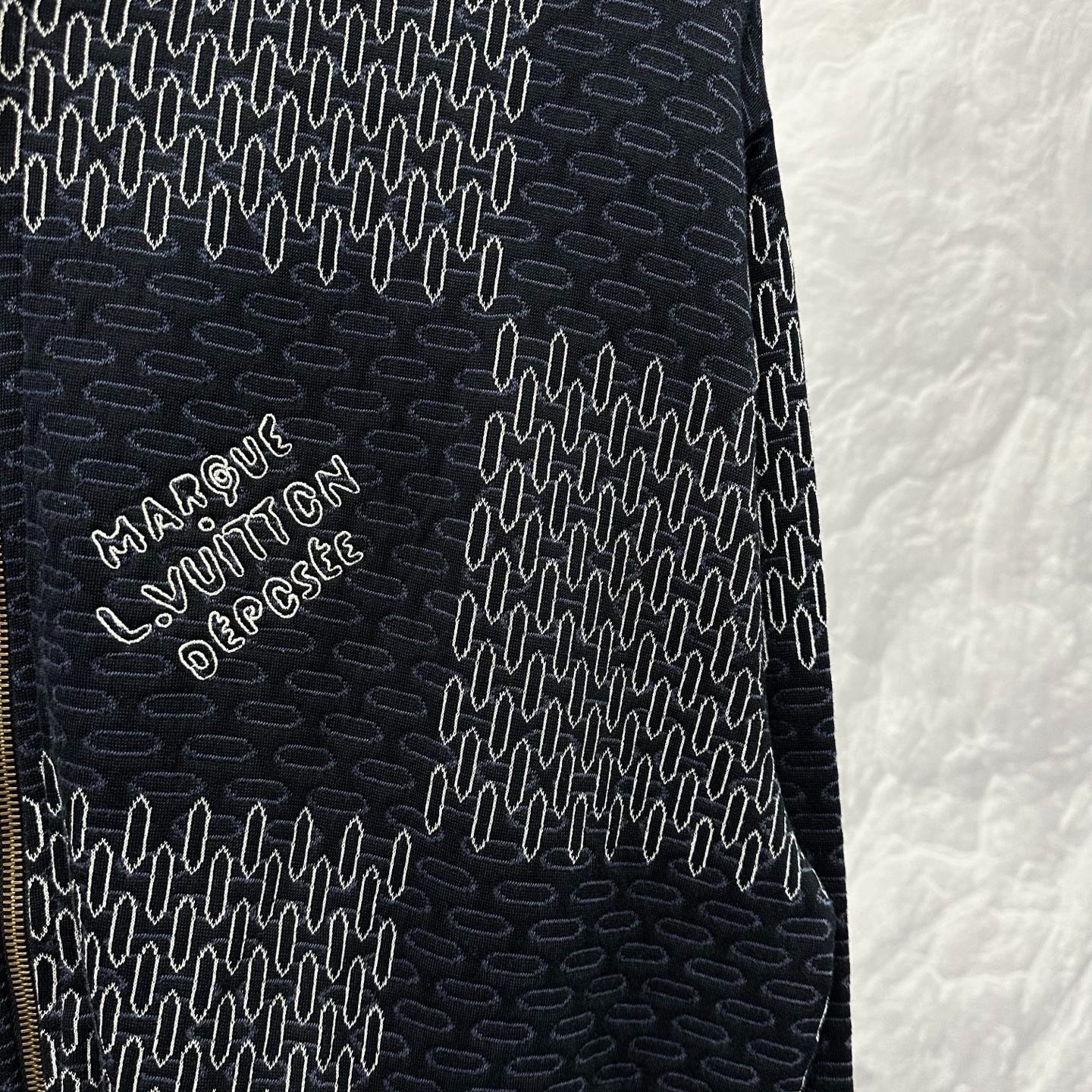 Louis Vuitton FW24 Damier Jacquard Jacket — detail