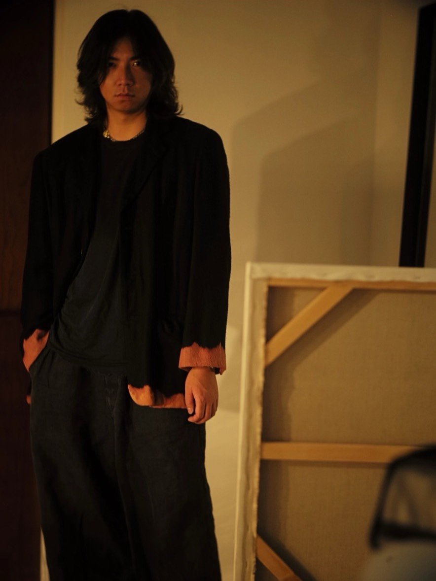 Comme des Garçons 93AW De-coloration Coat — front