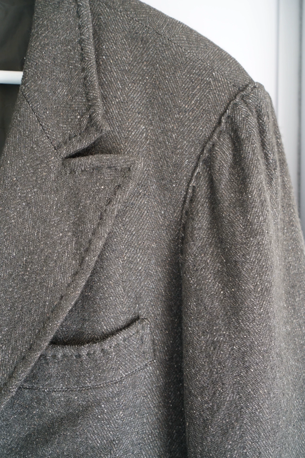 Yohji Yamamoto 08AW Hand-Stitched Suit — detail