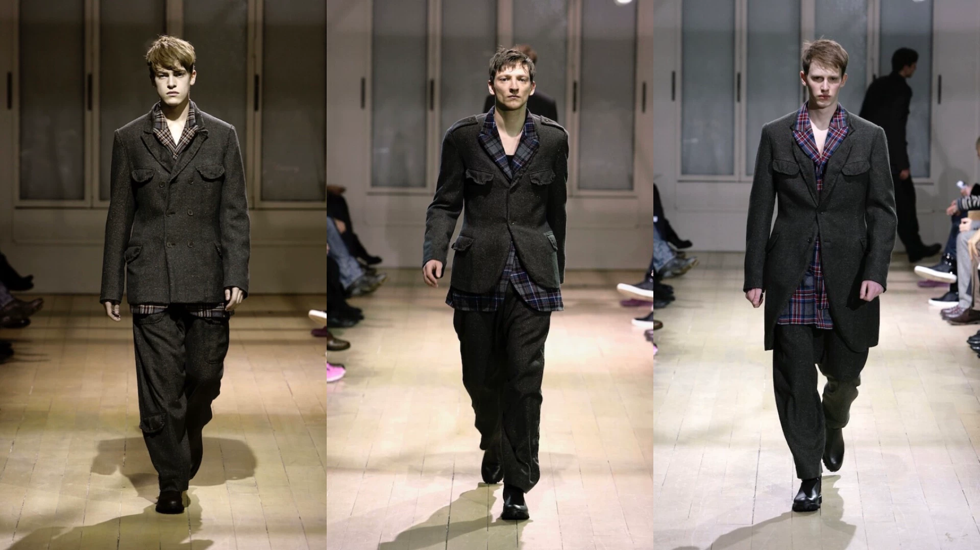 Yohji Yamamoto 08AW Hand-Stitched Suit — label