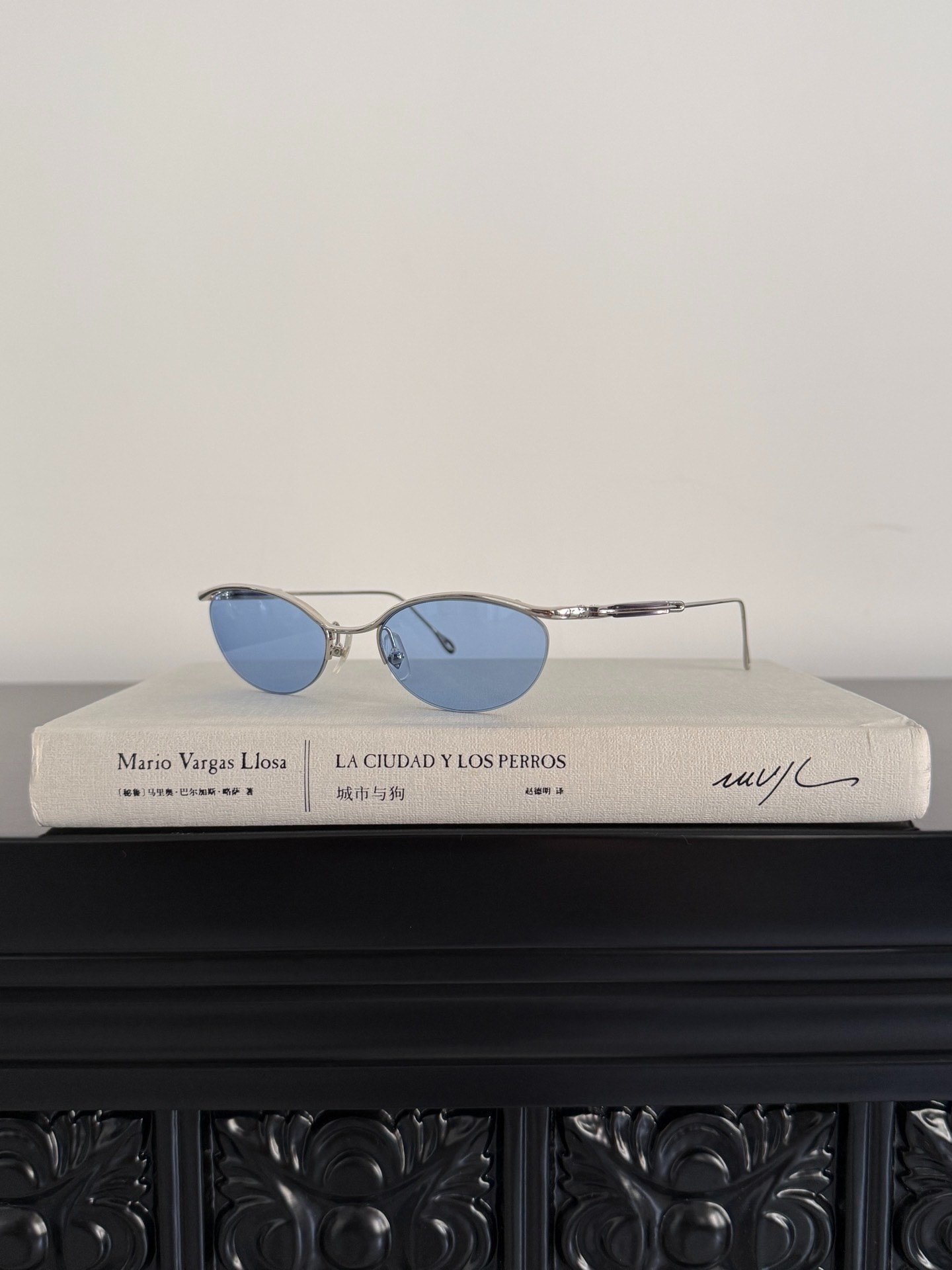 Jean Paul Gaultier Silver Frame Sunglasses — detail
