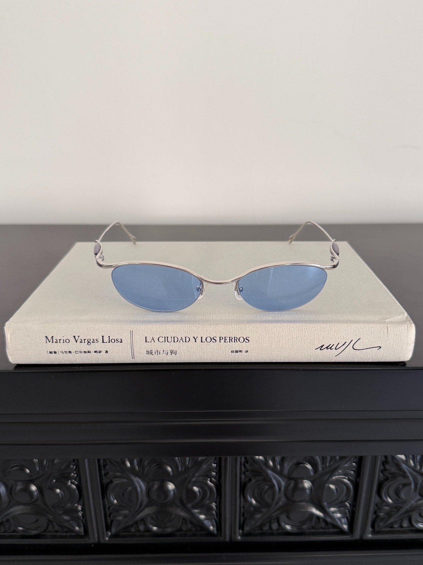 Jean Paul Gaultier Silver Frame Sunglasses — front