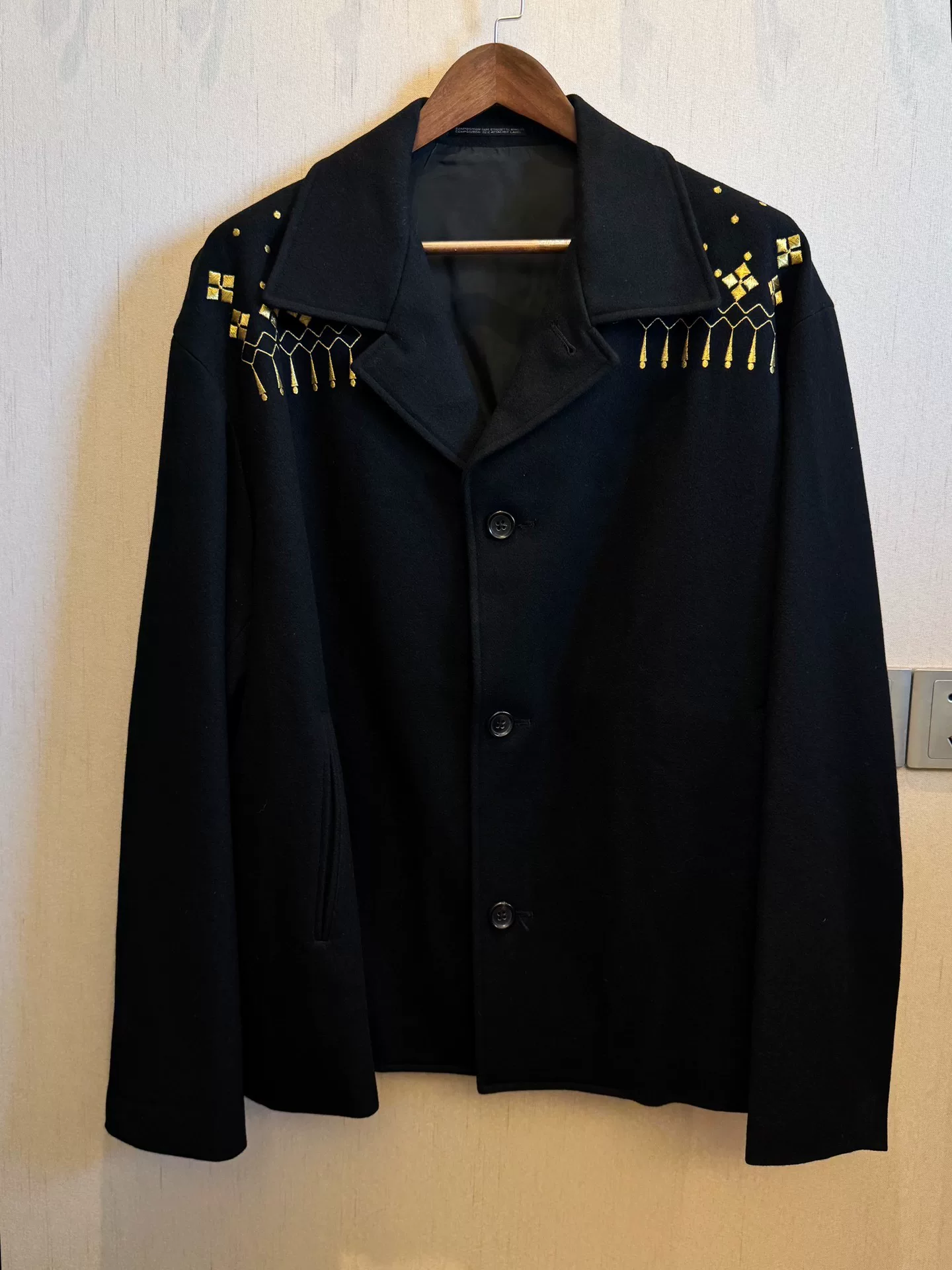 Yohji Yamamoto 92AW Gold Embroidery Suit