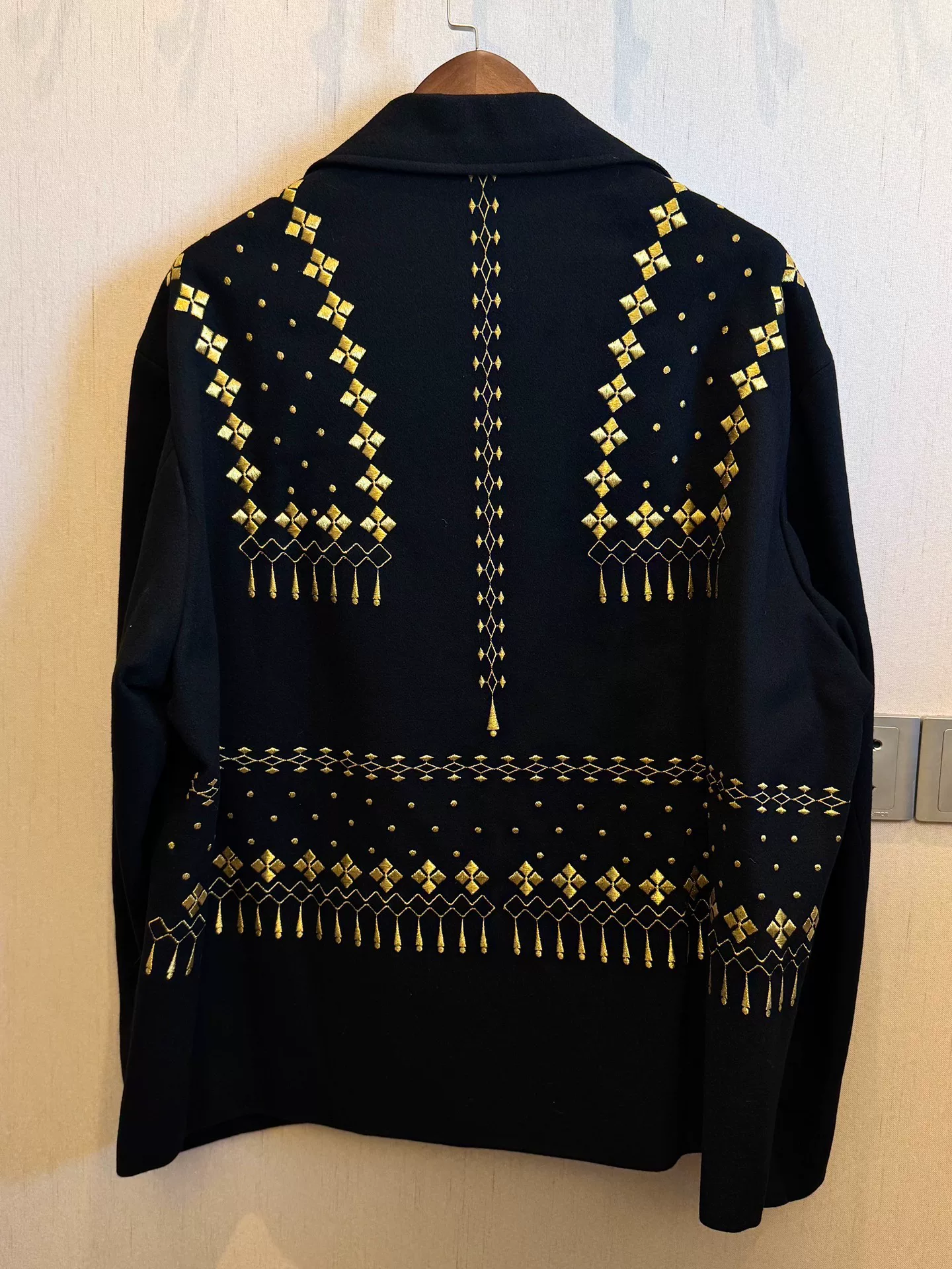 Yohji Yamamoto 92AW Gold Embroidery Suit — front
