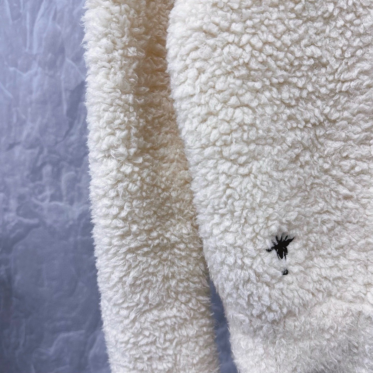 Dior Bee Embroidery Knit Wool Jacket — detail