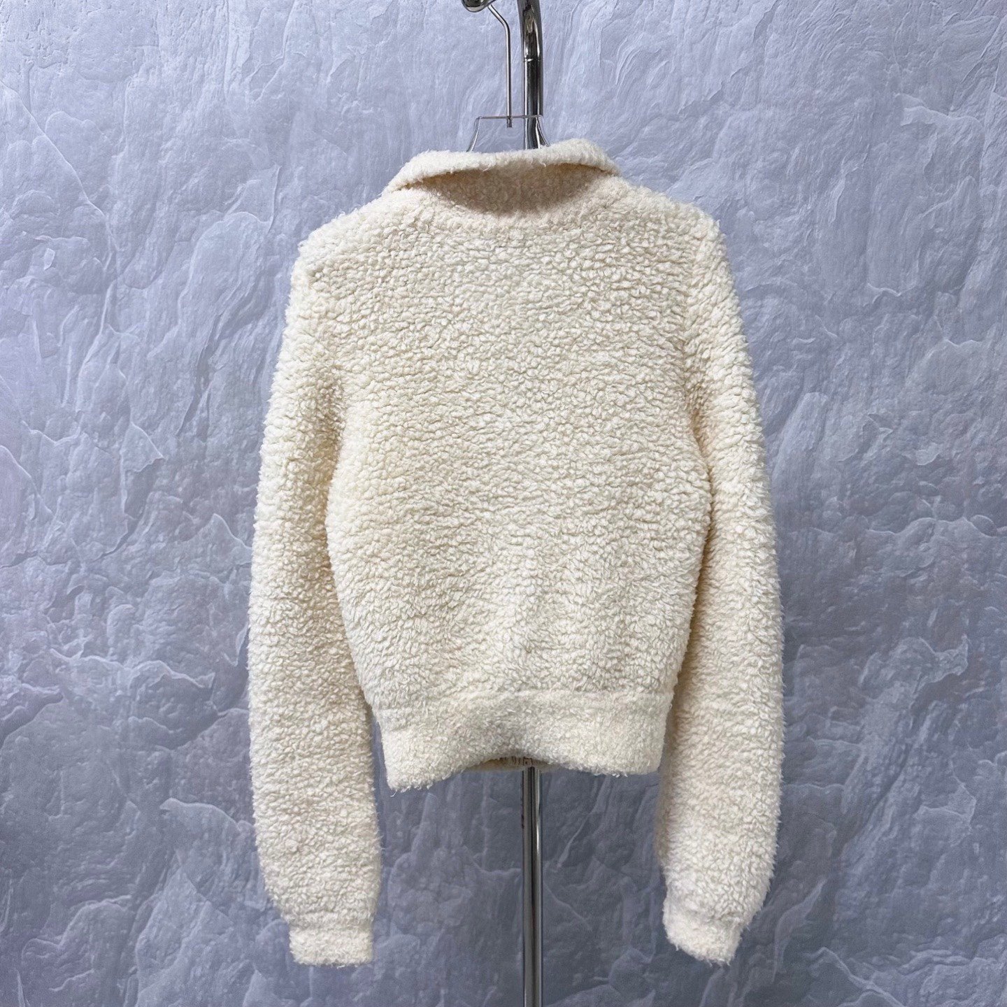 Dior Bee Embroidery Knit Wool Jacket — back