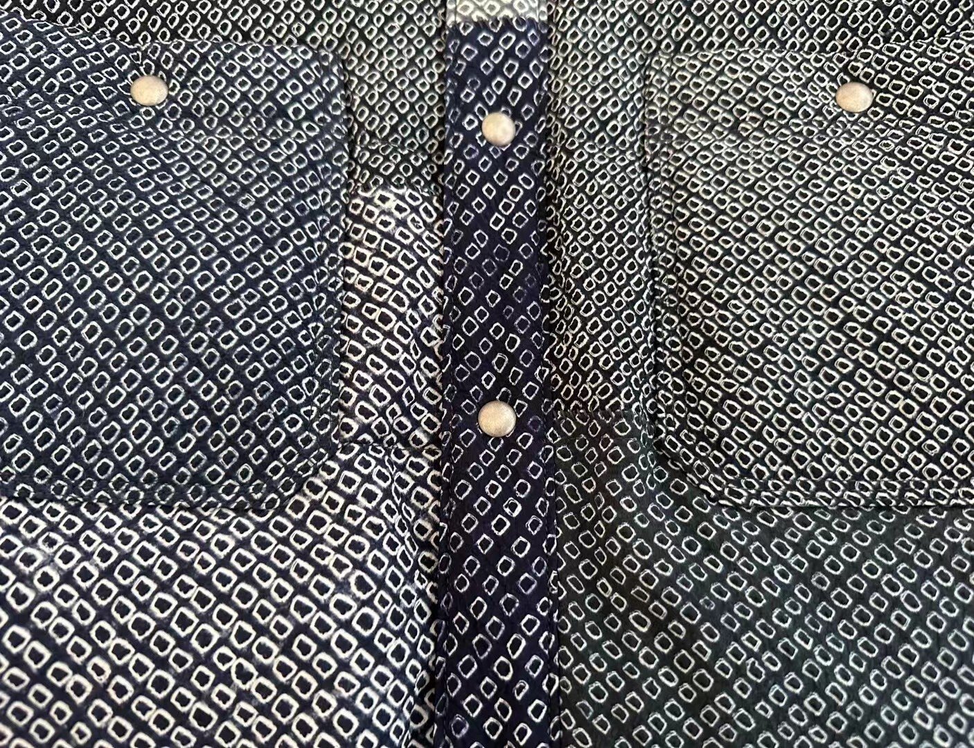 VISVIM Shibori Down Jacket — detail