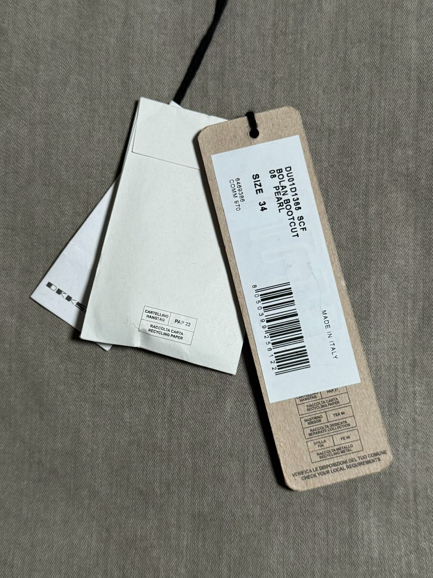 Rick Owens Bolan Bootcut Pants — back