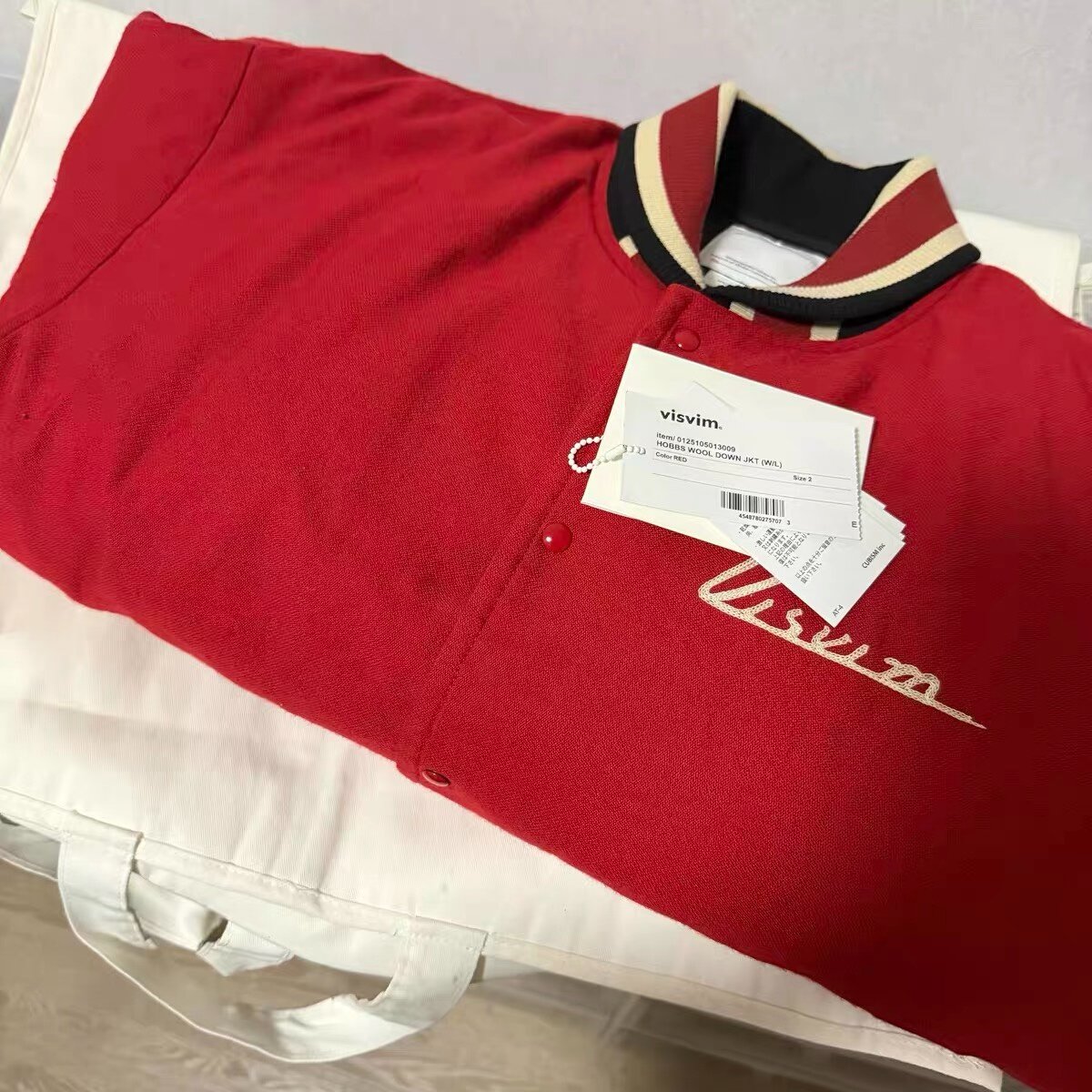 VISVIM 25SS HOBBS WOOL DOWN JKT — label