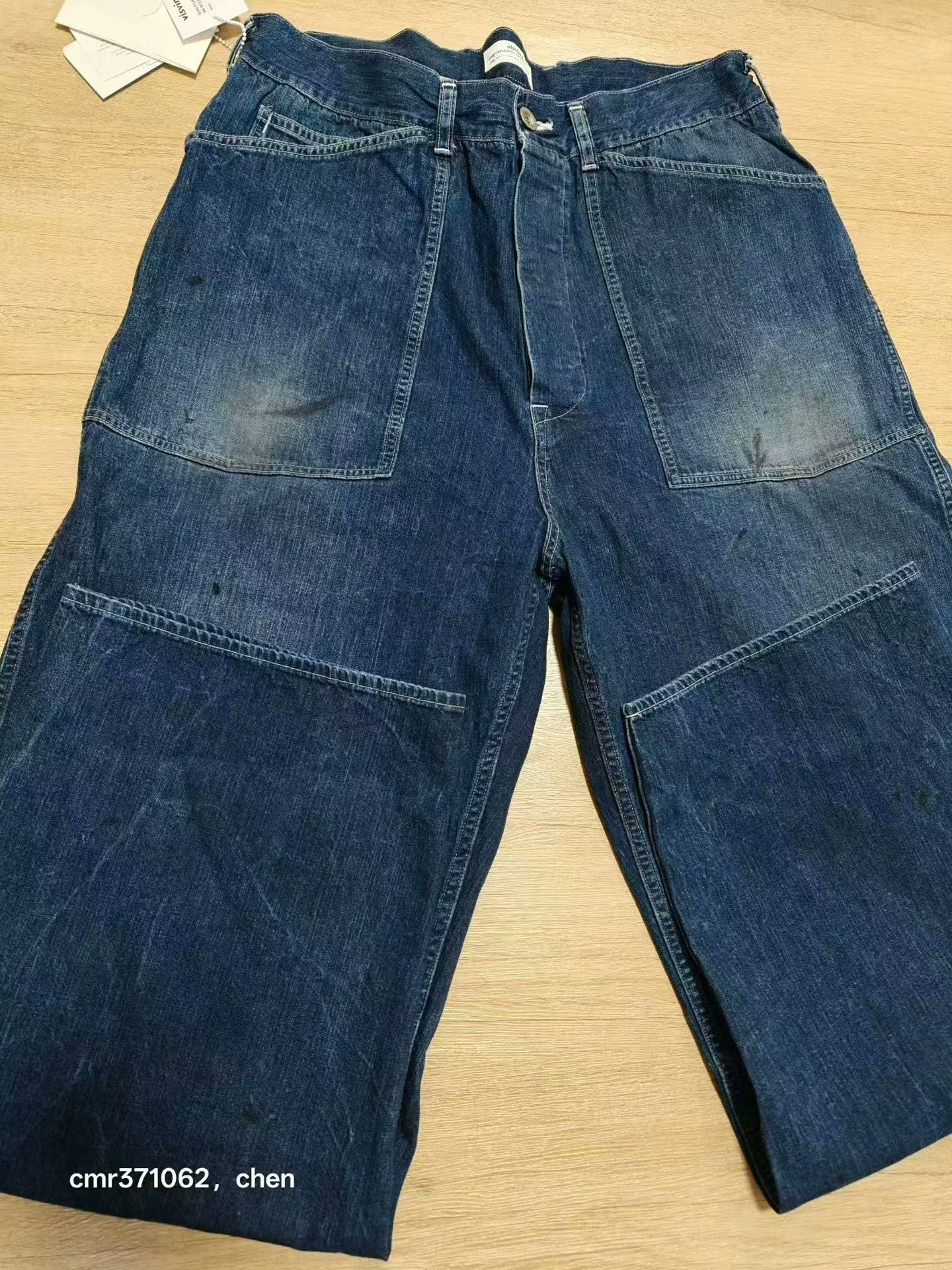 VISVIM 26SS SCOUT PANTS DRY DENIM — label