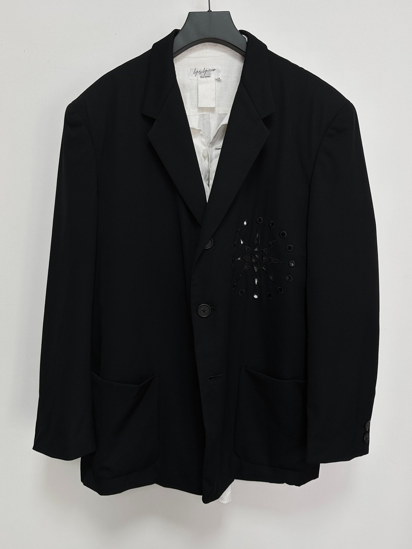 Yohji Yamamoto 92ss Fireworks Cutout Suit — front