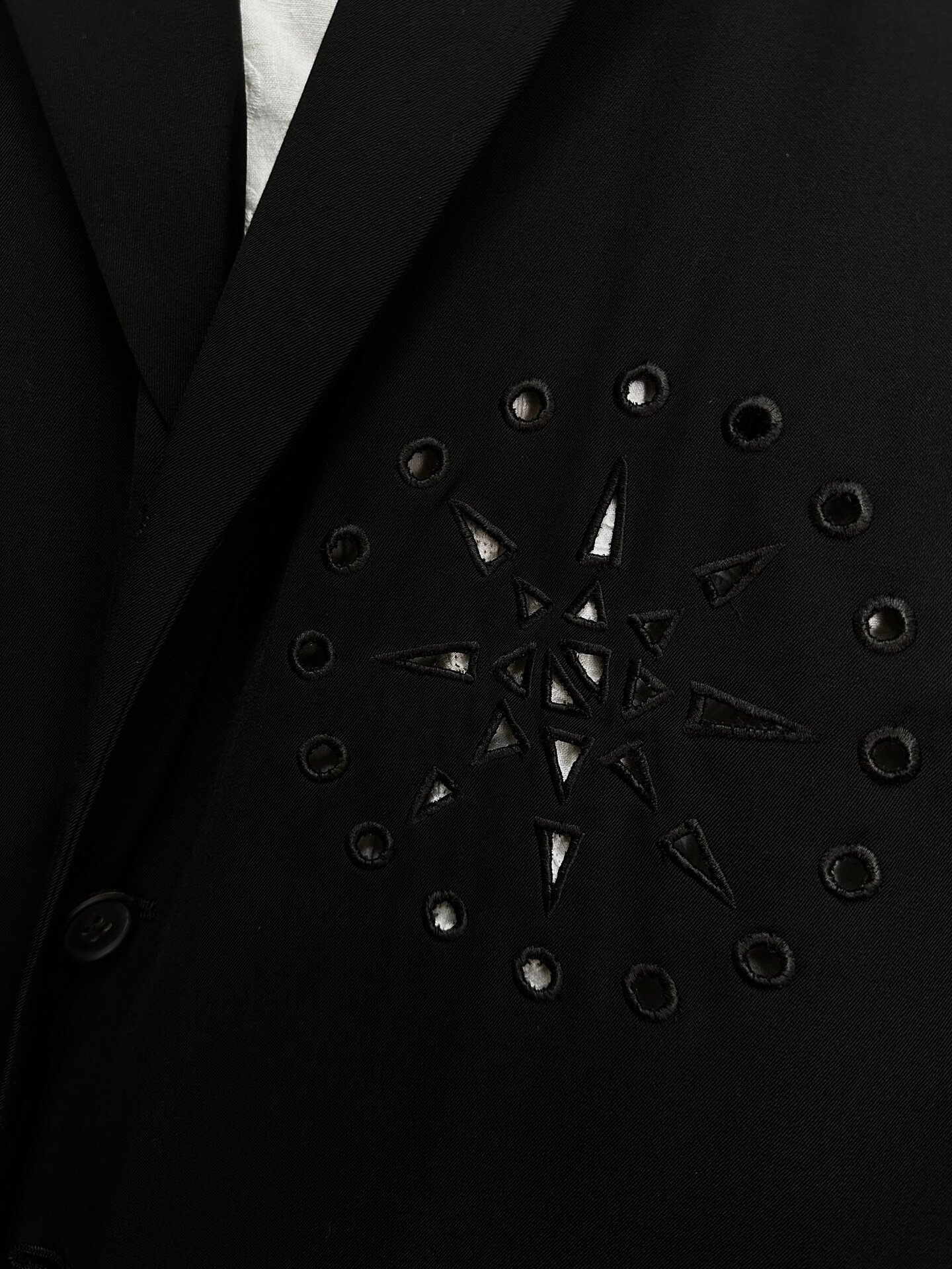 Yohji Yamamoto 92ss Fireworks Cutout Suit — label