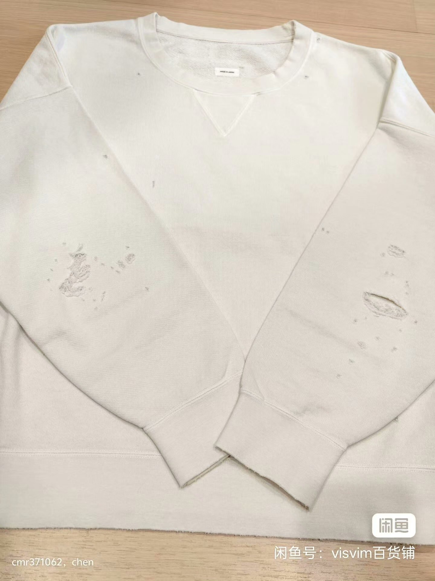 visvim 21ss Amplus Crew L/S Crash — label