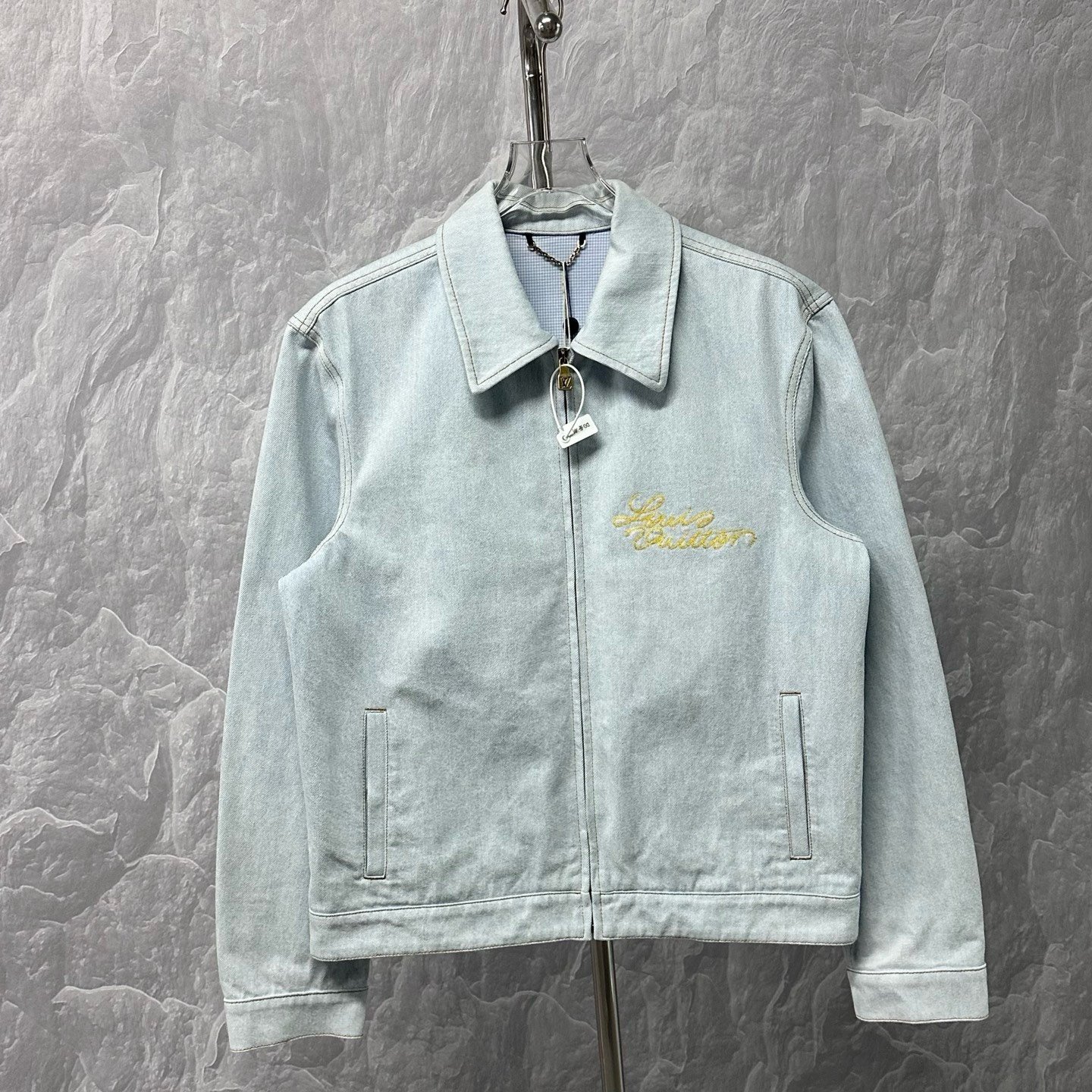 Louis Vuitton FW26 Embroidered Floral Denim Jacket