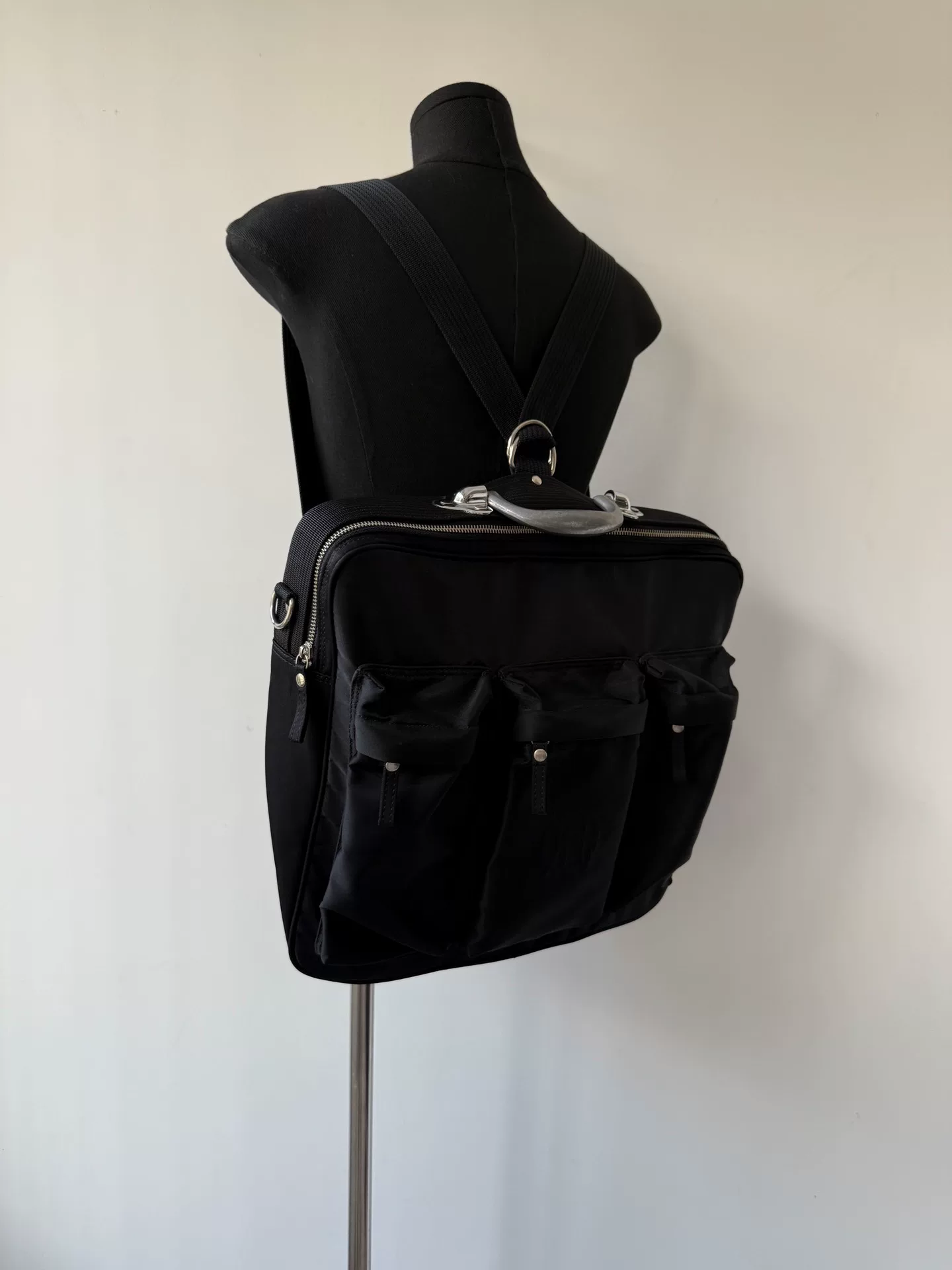 Jean Paul Gaultier 2way Cyberpunk Backpack — label