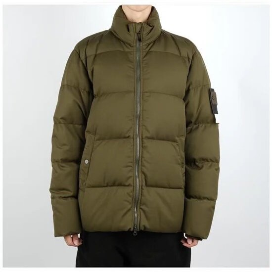 Stone Island Ghost Wool Down Coat — detail