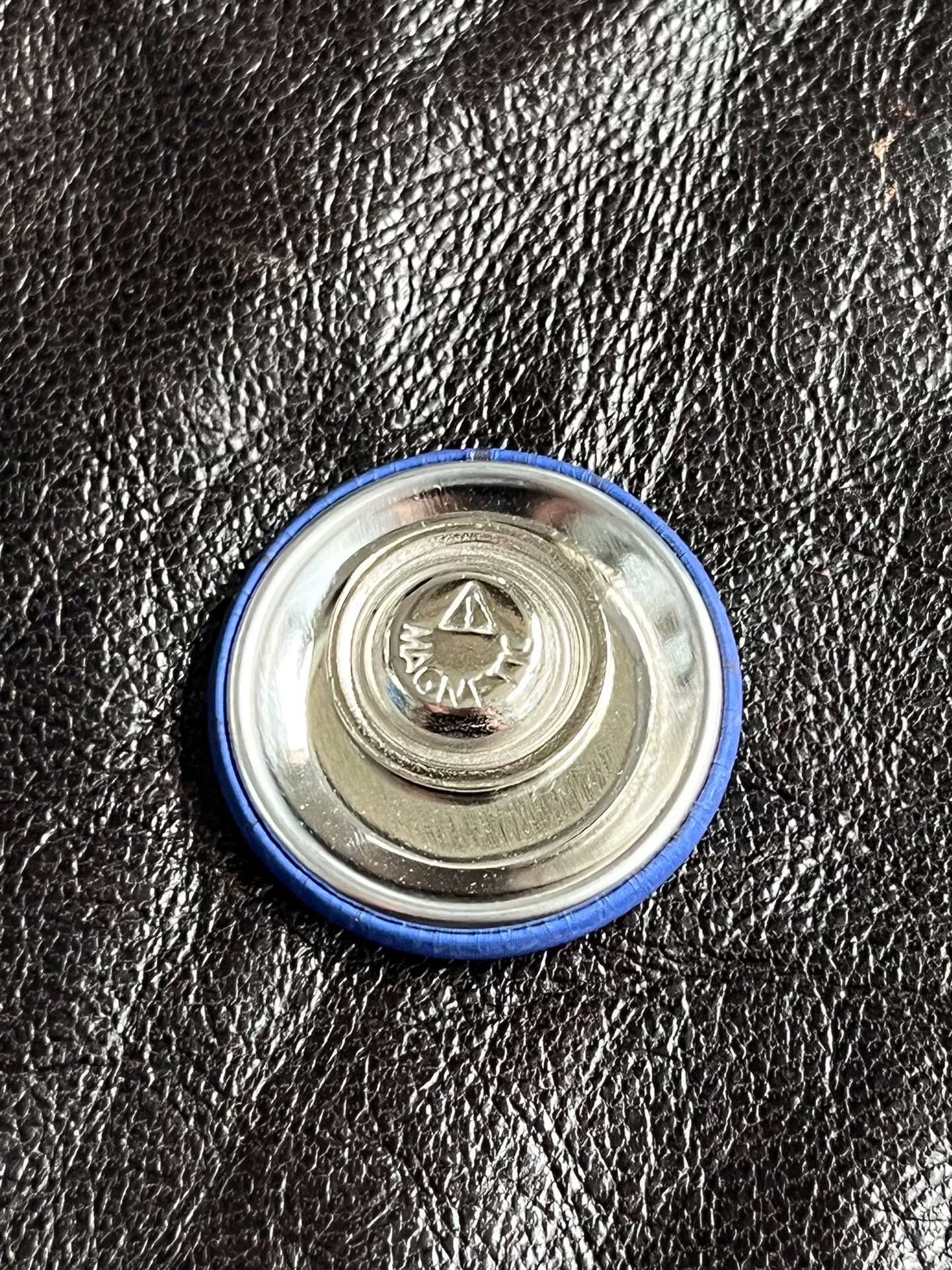 Balenciaga DAD Letter Circular Badge Pins — back